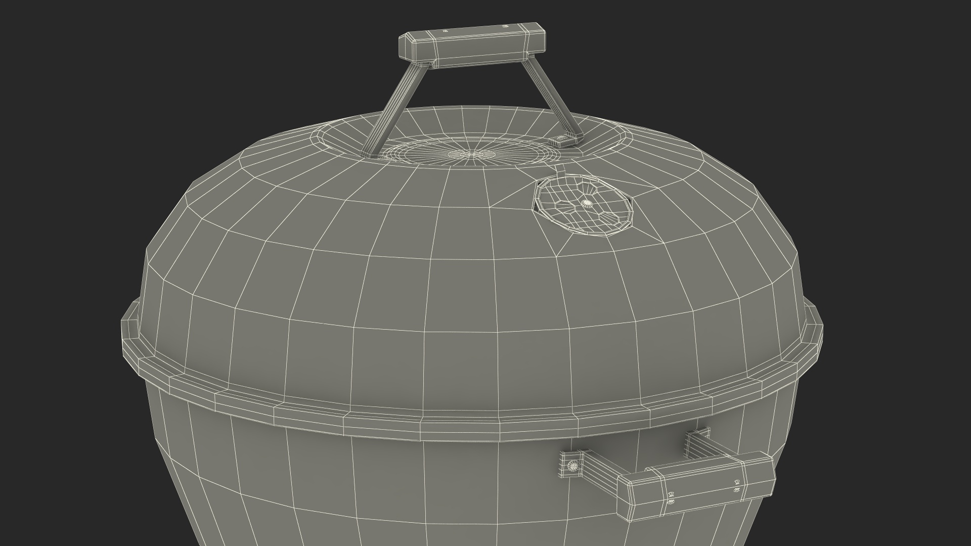 3D Charcoal Kettle Grill