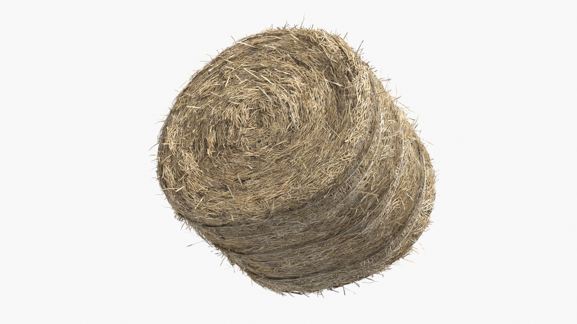 Cylindrical Hay Bale Roll Golden Brown, view 8