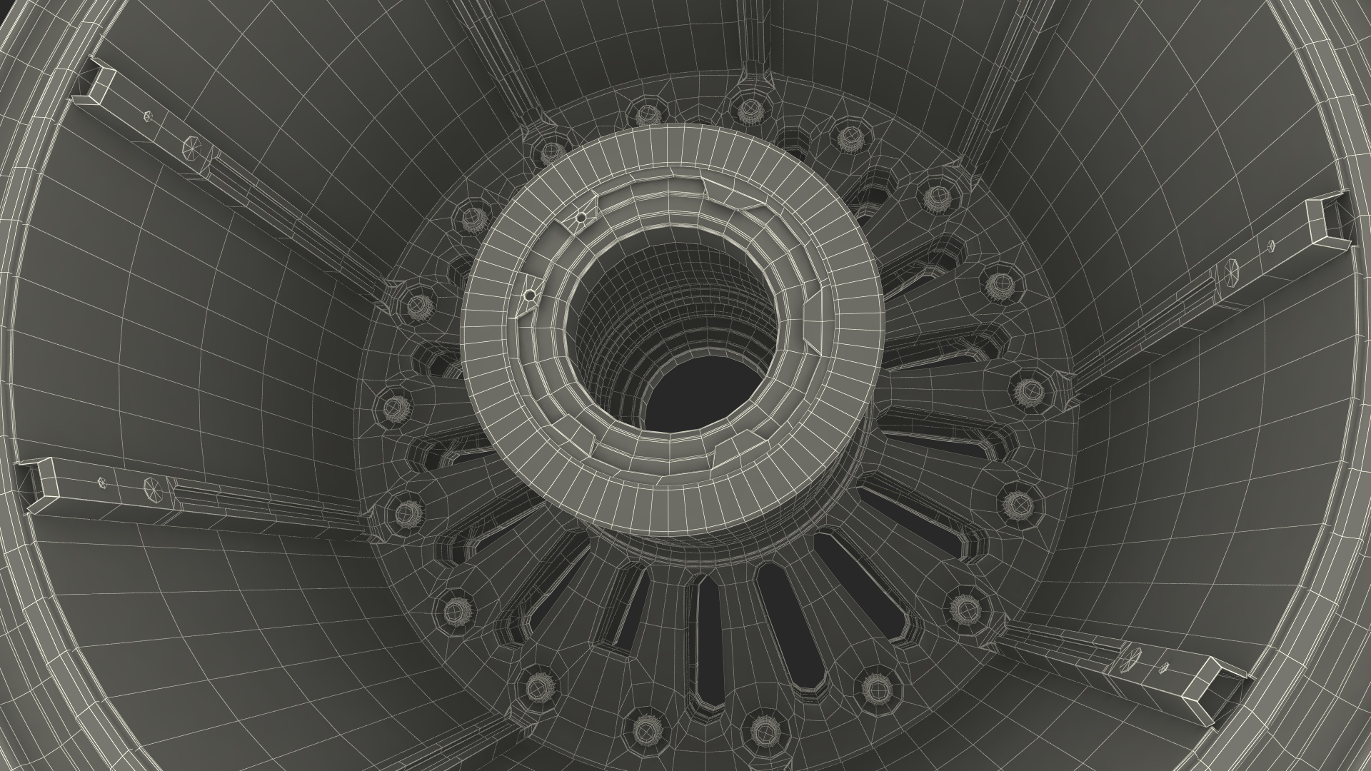 Boeing 737 Aircraft Wheel Rim Disk 3D model