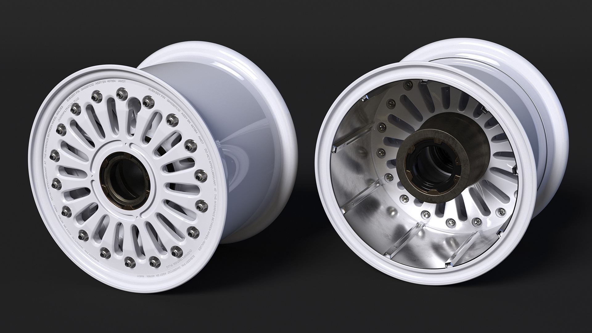 Boeing 737 Aircraft Wheel Rim Disk 3D model