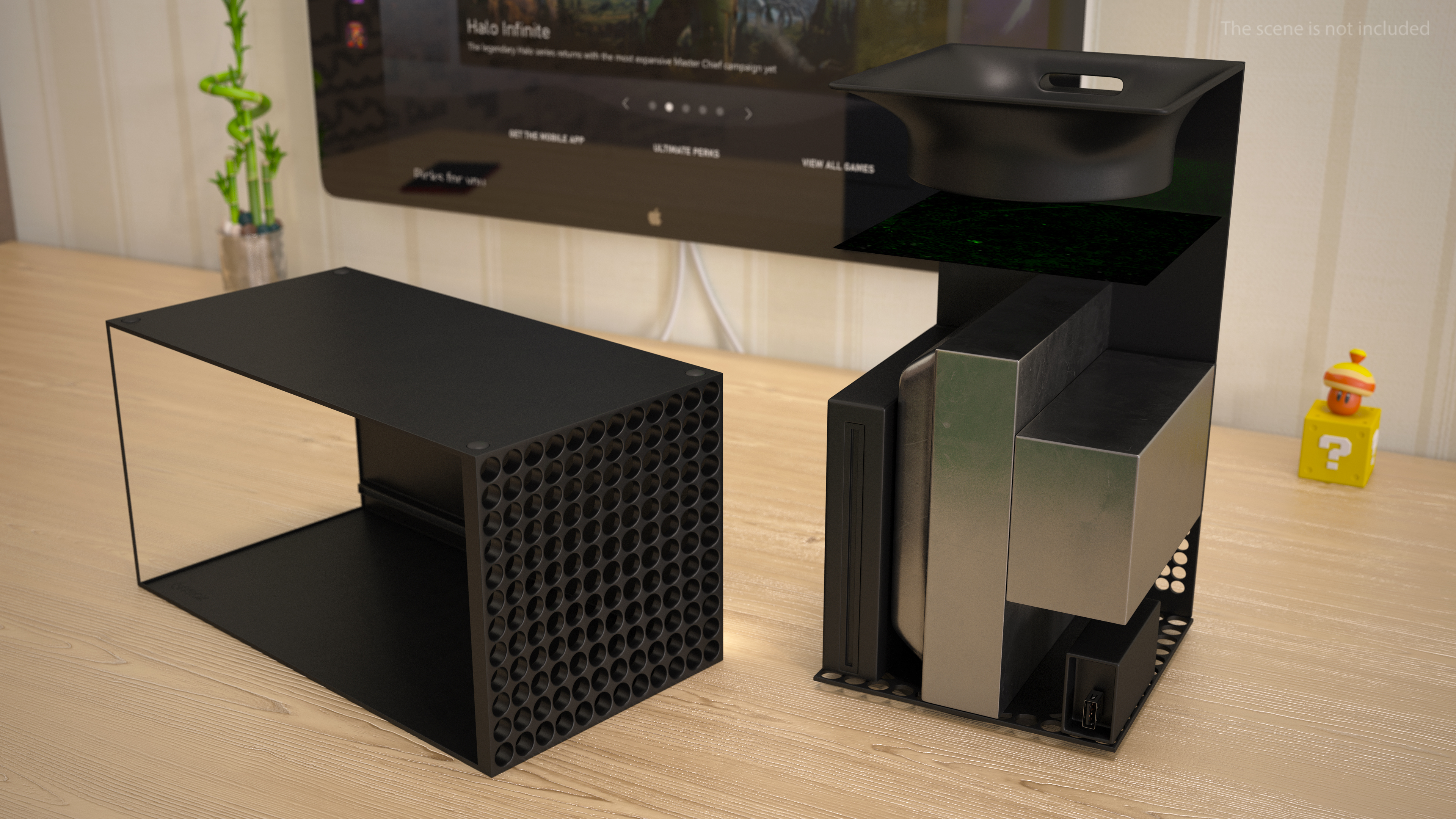 Xbox Series X Gaming Console Set 3D