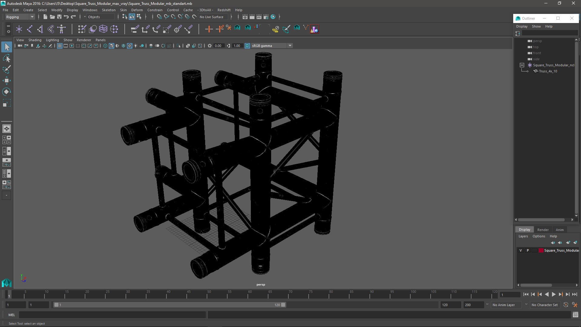 3D model Square Truss Modular