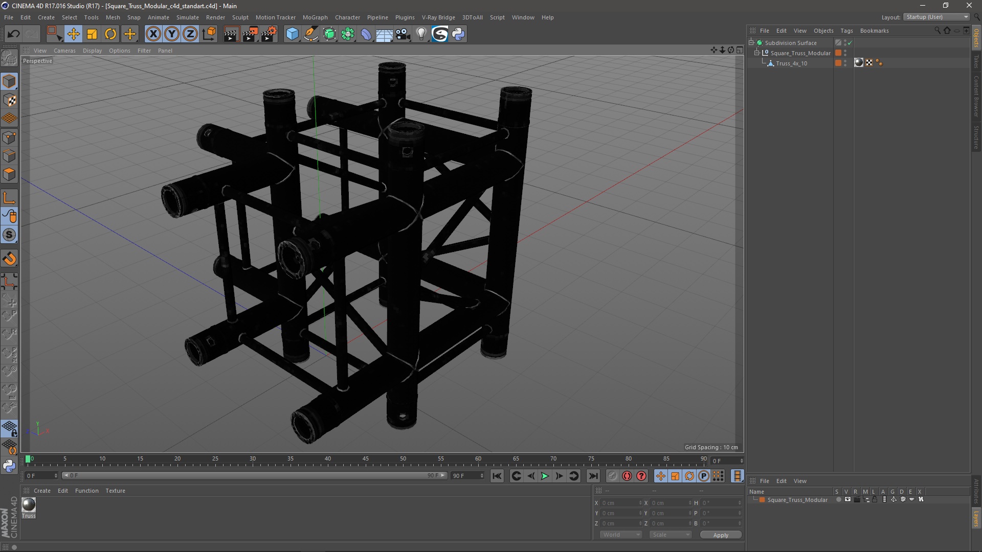 3D model Square Truss Modular