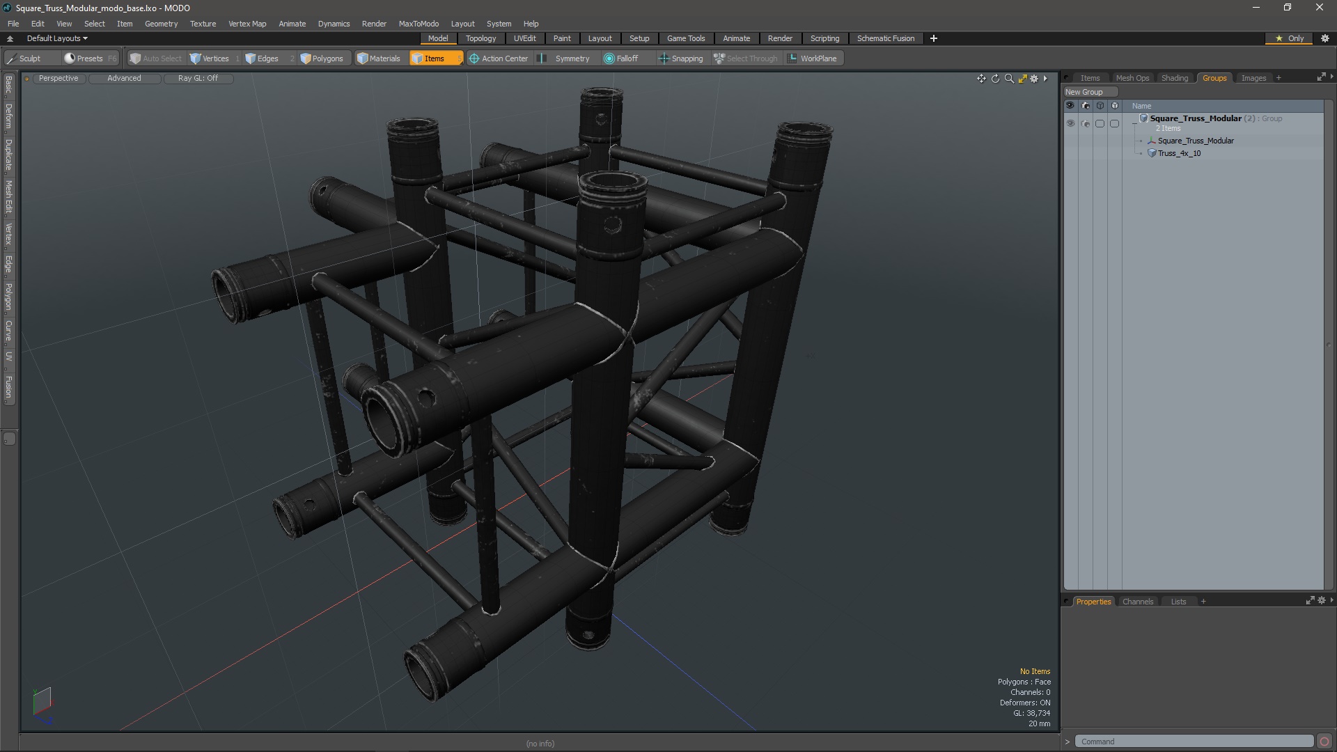 3D model Square Truss Modular