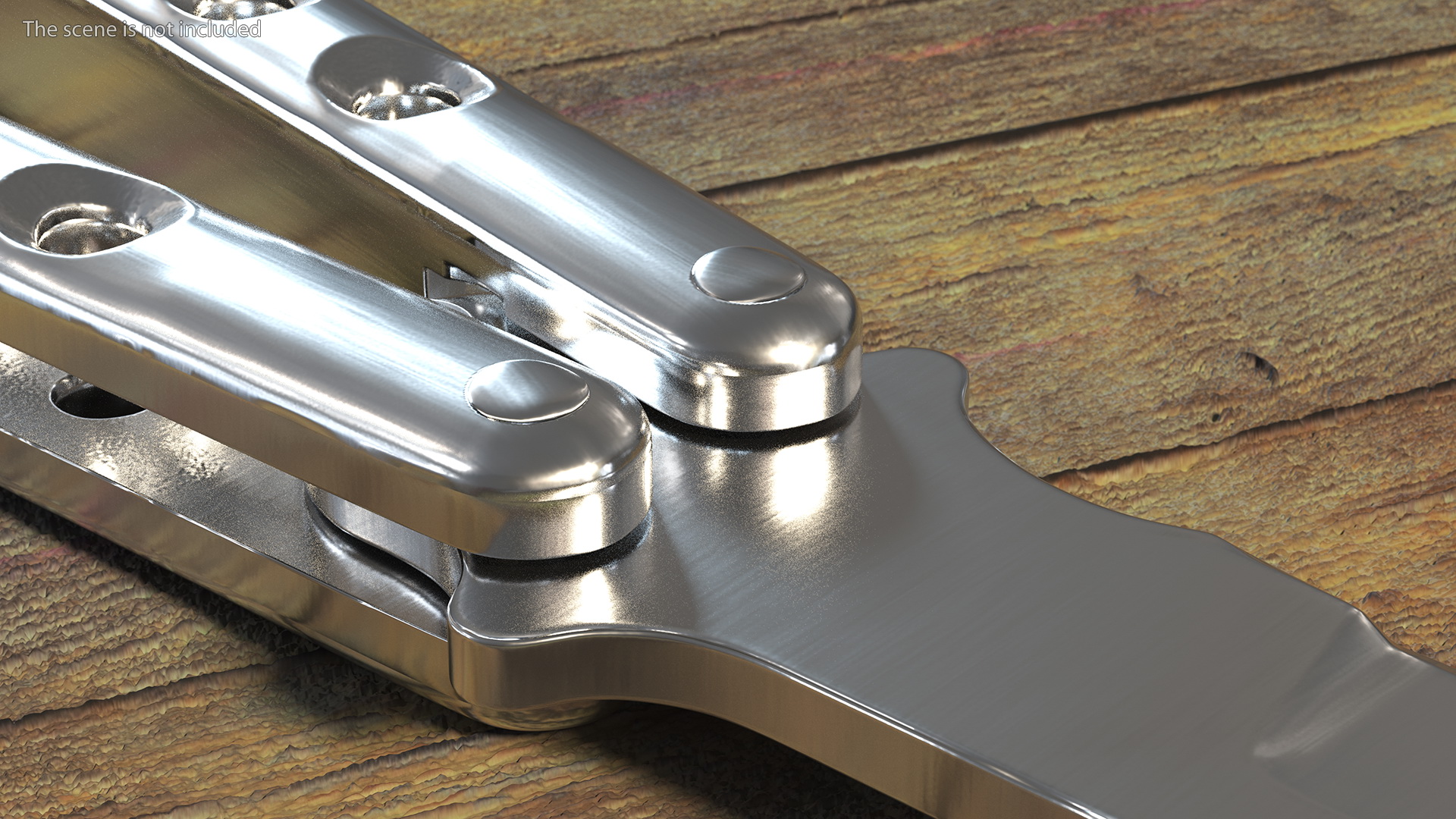 3D model Balisong Butterfly Knife Stainless Steel