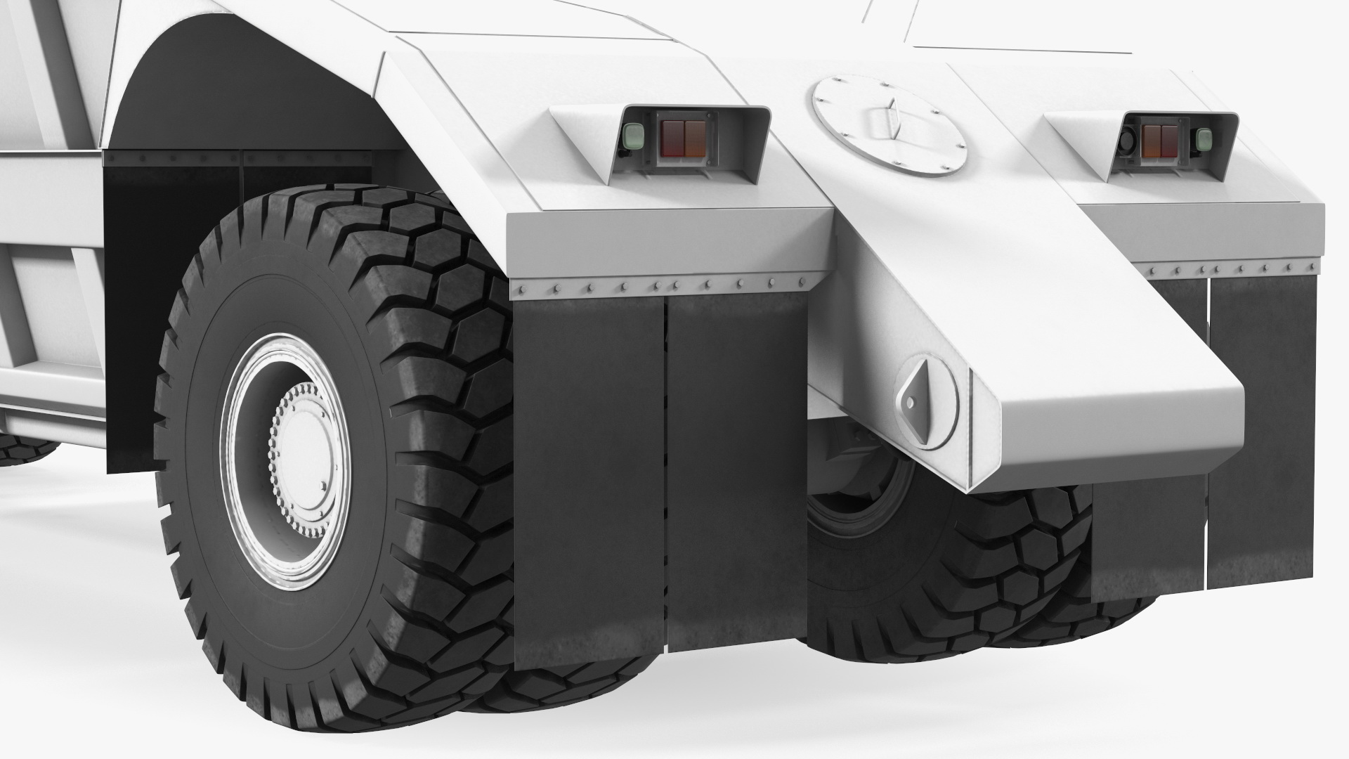 Heavy Duty Dump Trailer Clean 3D model