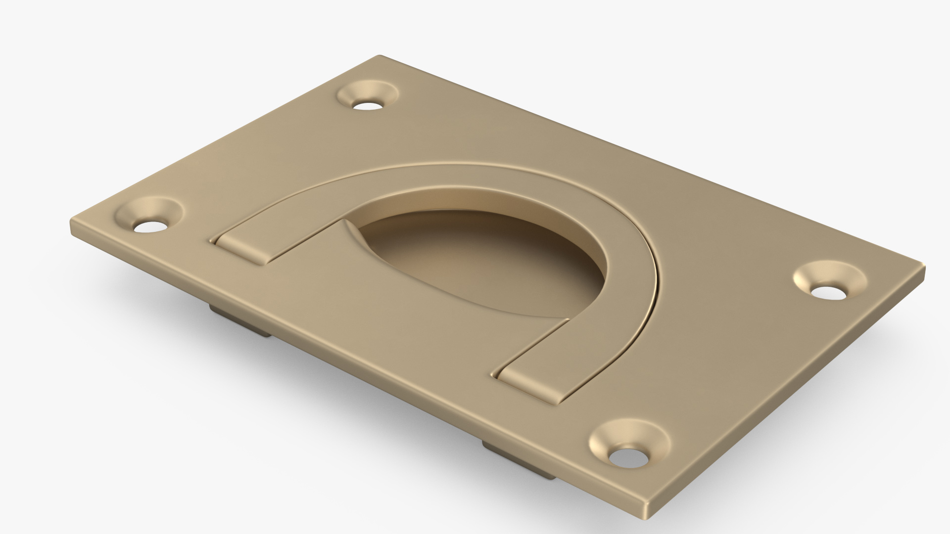 3D Kitchen Cabinet Handle Recessed Bronze model