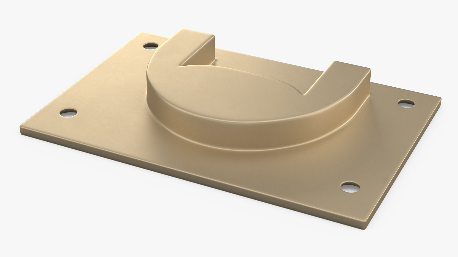 3D Kitchen Cabinet Handle Recessed Bronze model