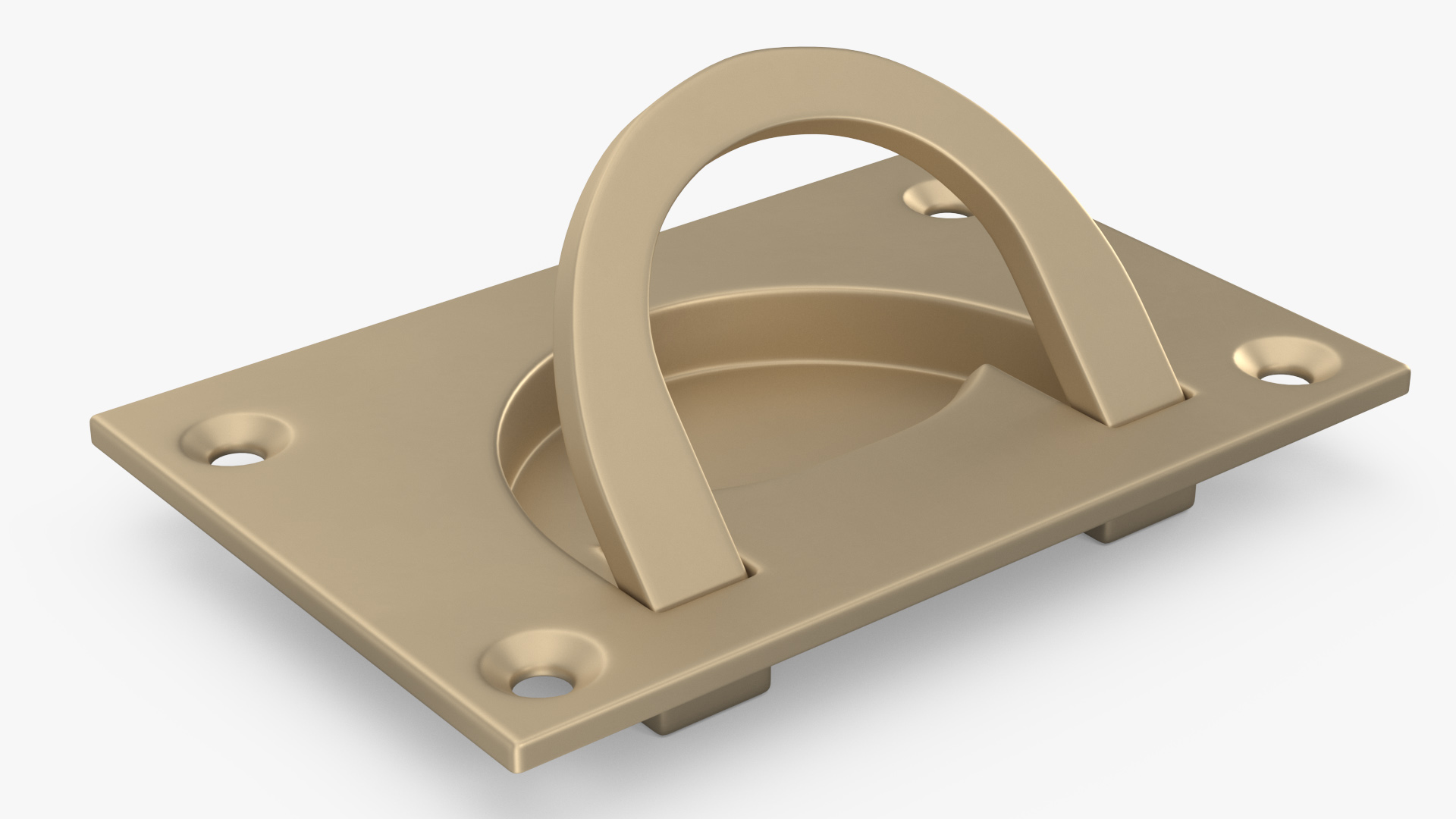 3D Kitchen Cabinet Handle Recessed Bronze model