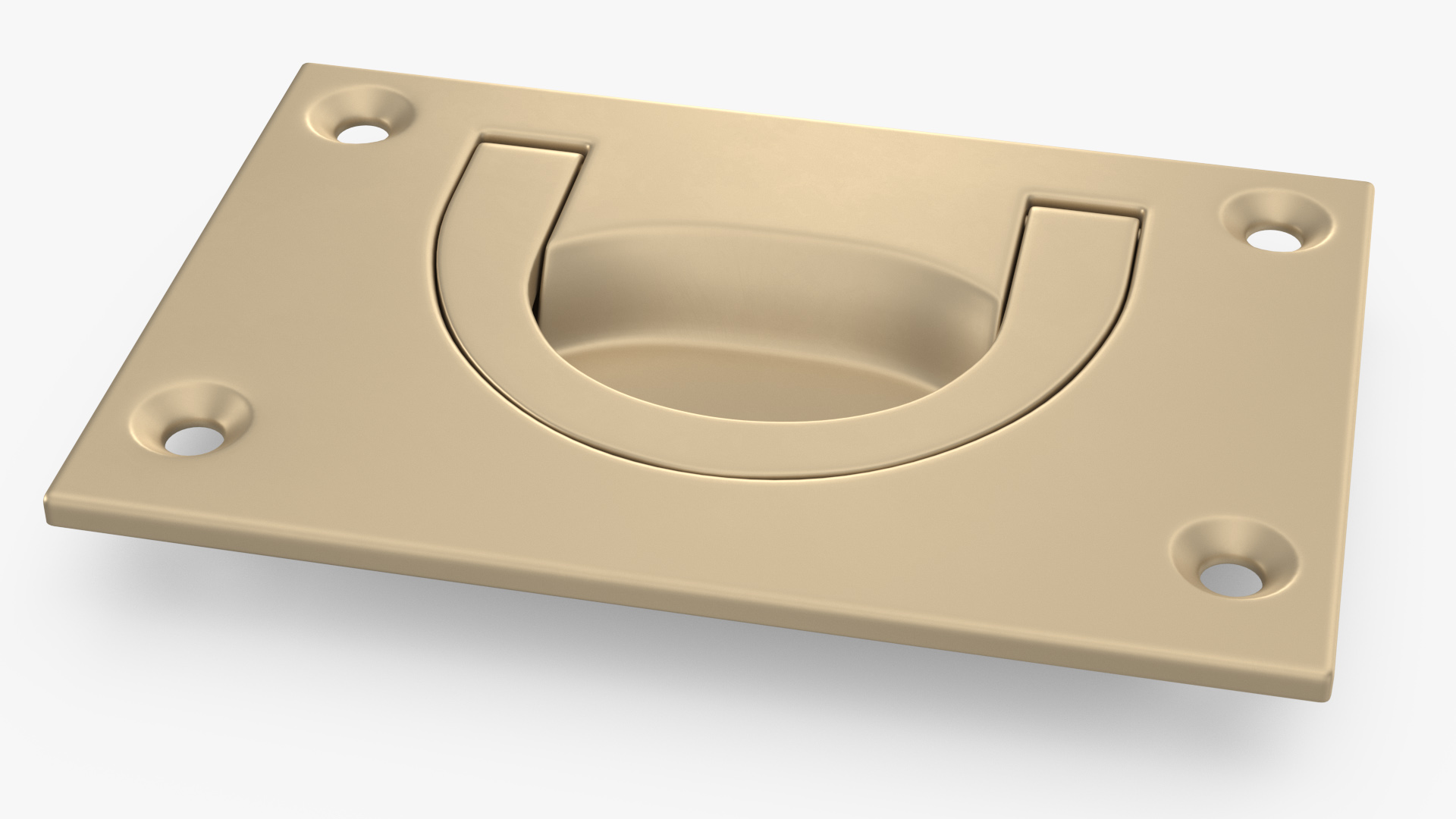 3D Kitchen Cabinet Handle Recessed Bronze model