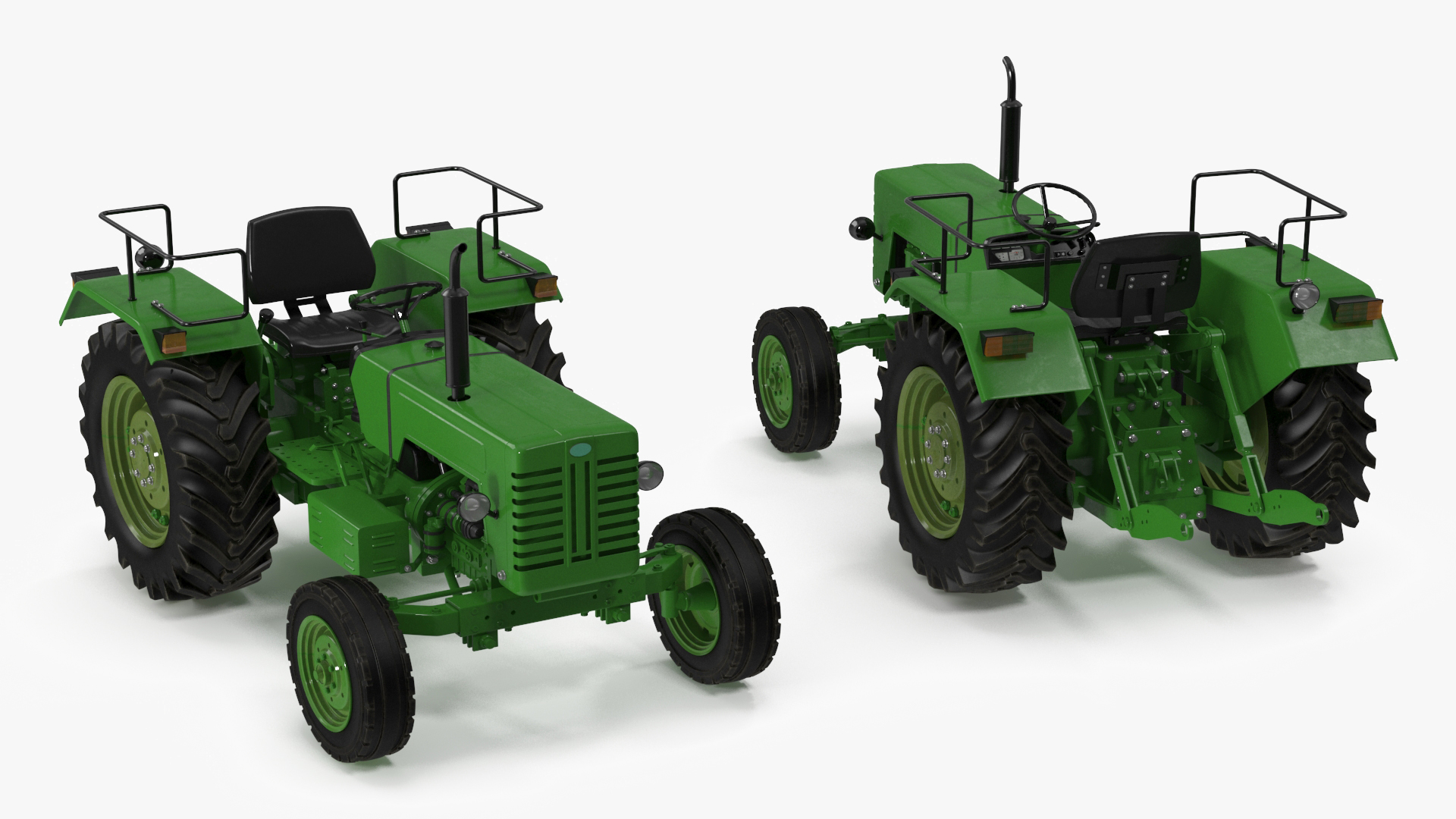 3D model Vintage Farm Tractor