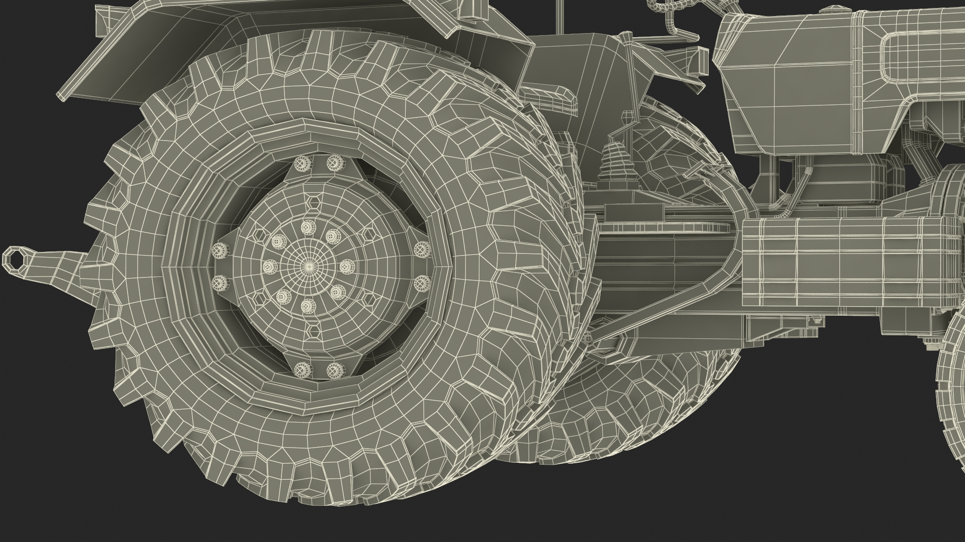 3D model Vintage Farm Tractor