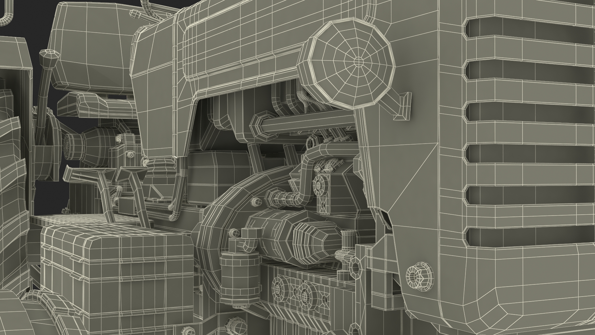 3D model Vintage Farm Tractor