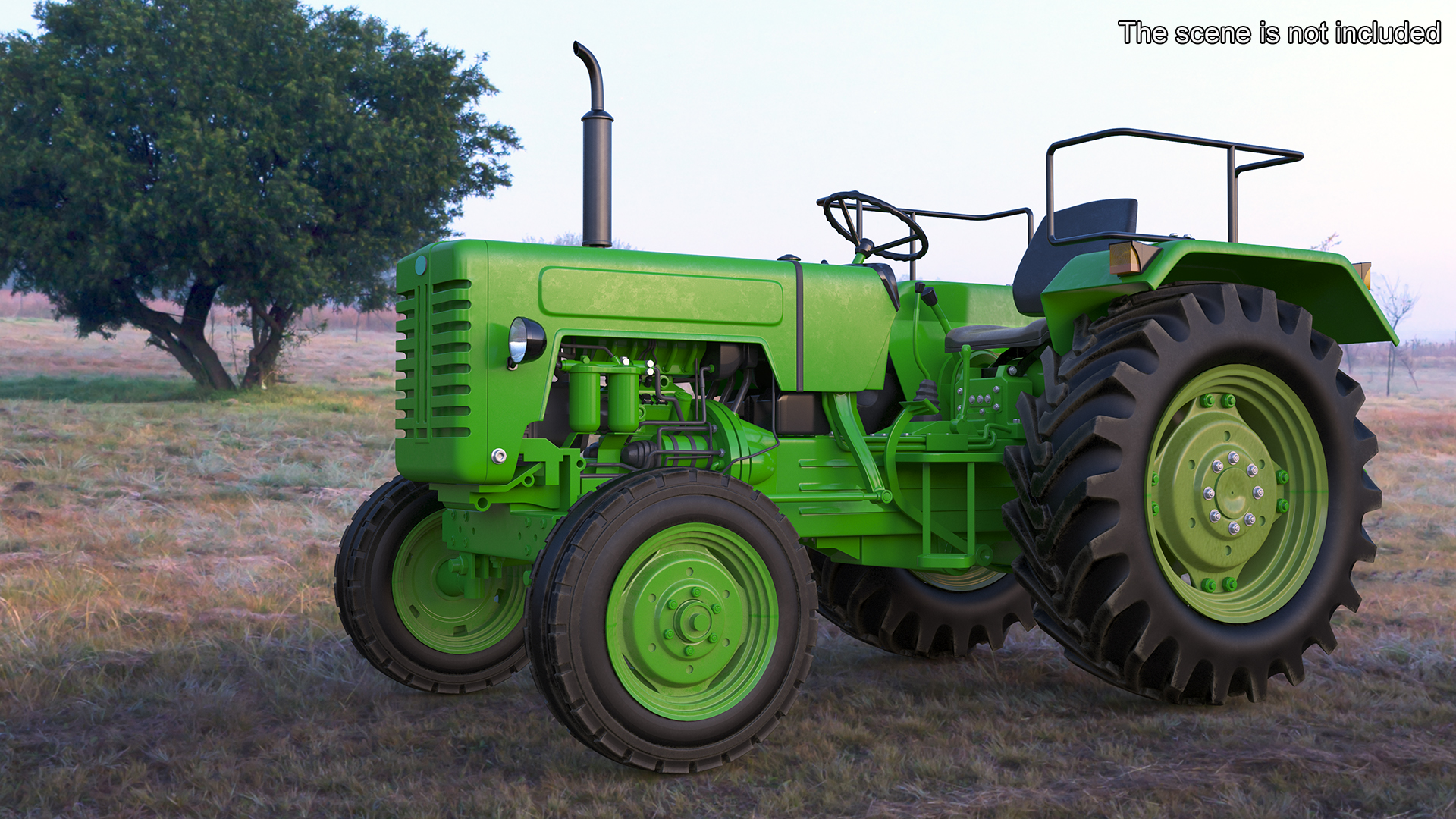3D model Vintage Farm Tractor