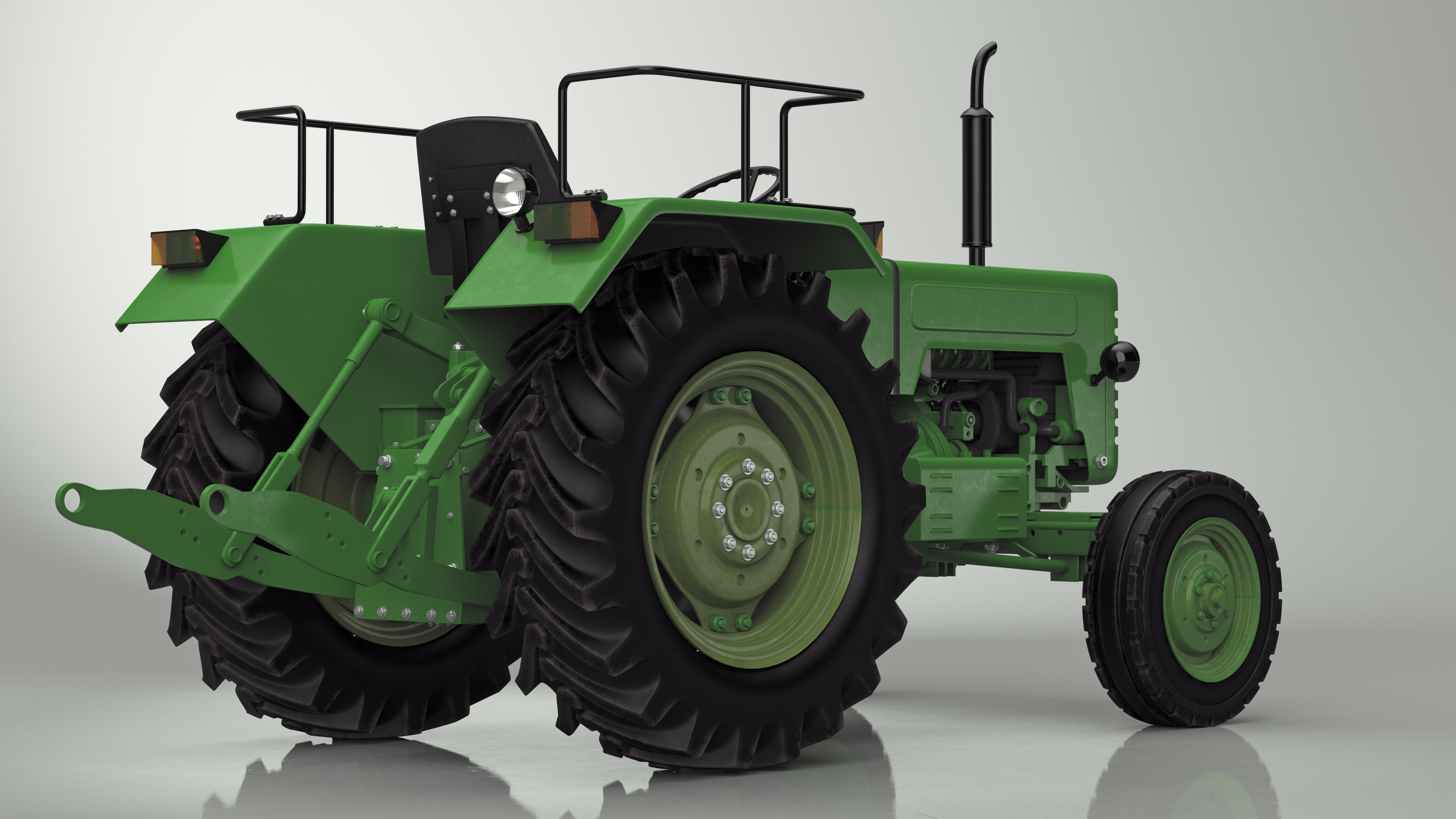 3D model Vintage Farm Tractor