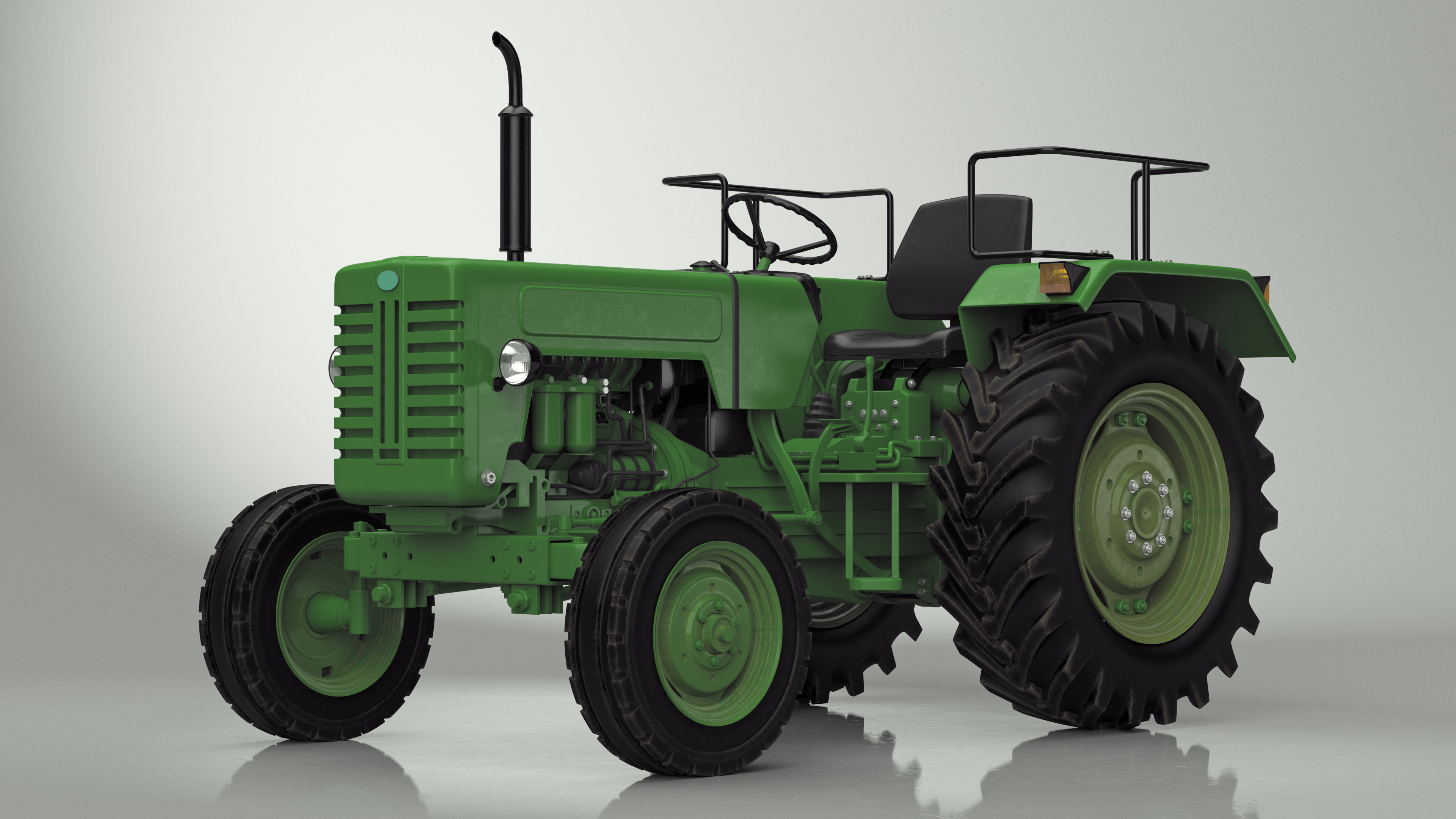 3D model Vintage Farm Tractor