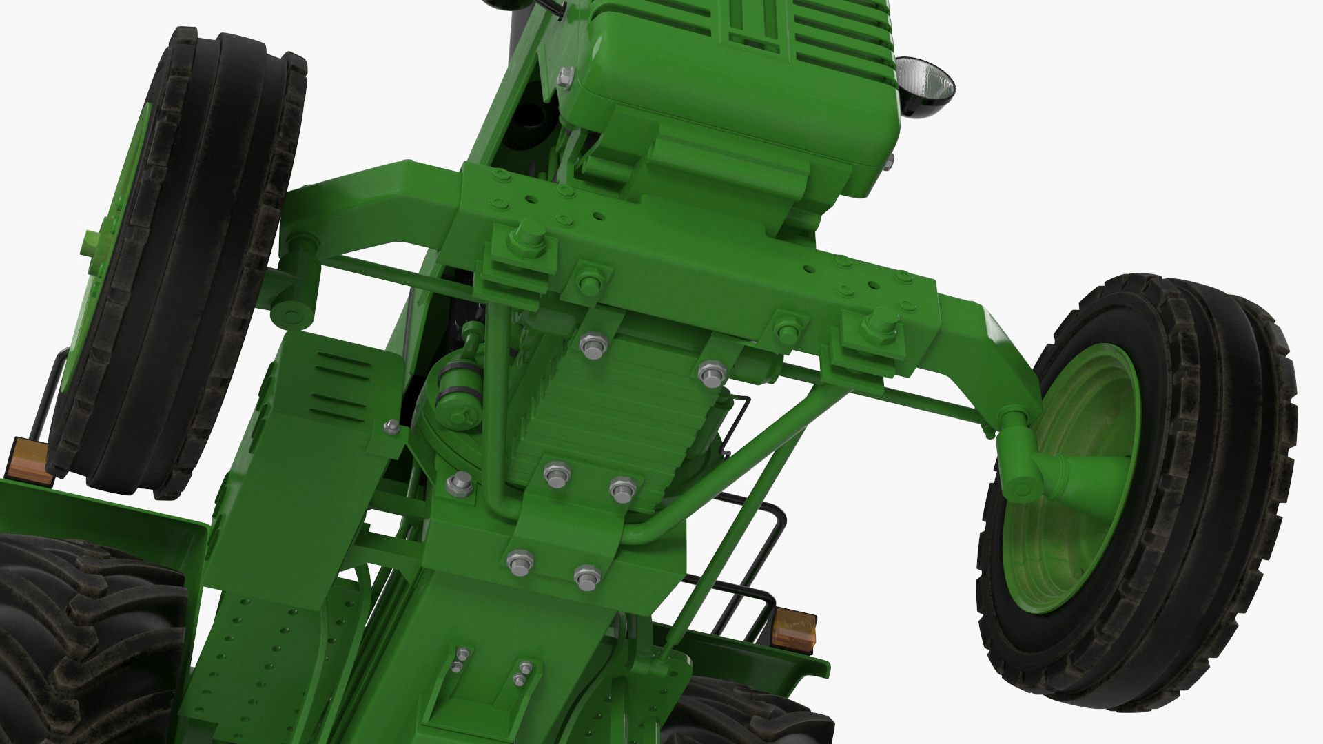 3D model Vintage Farm Tractor