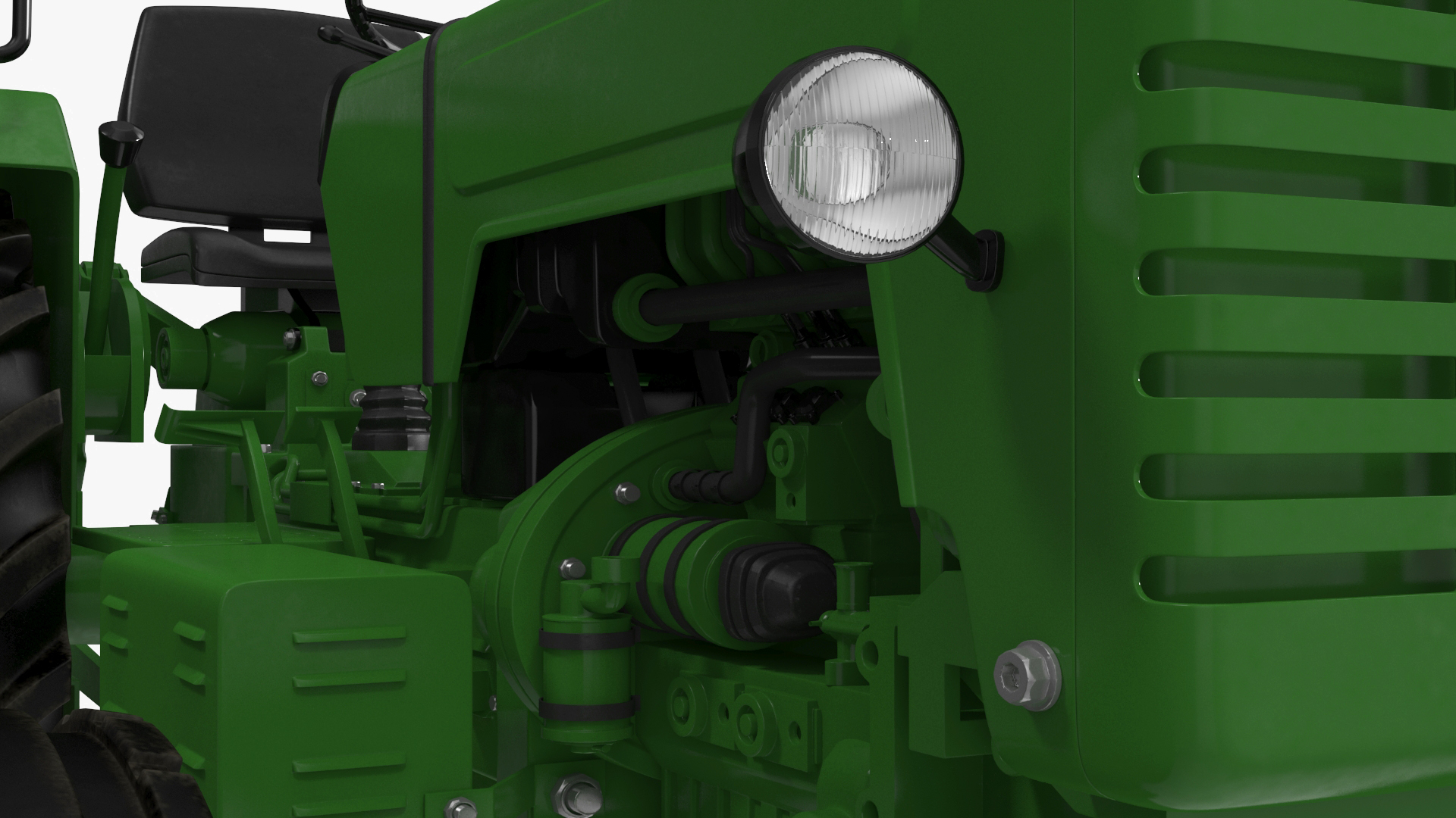 3D model Vintage Farm Tractor
