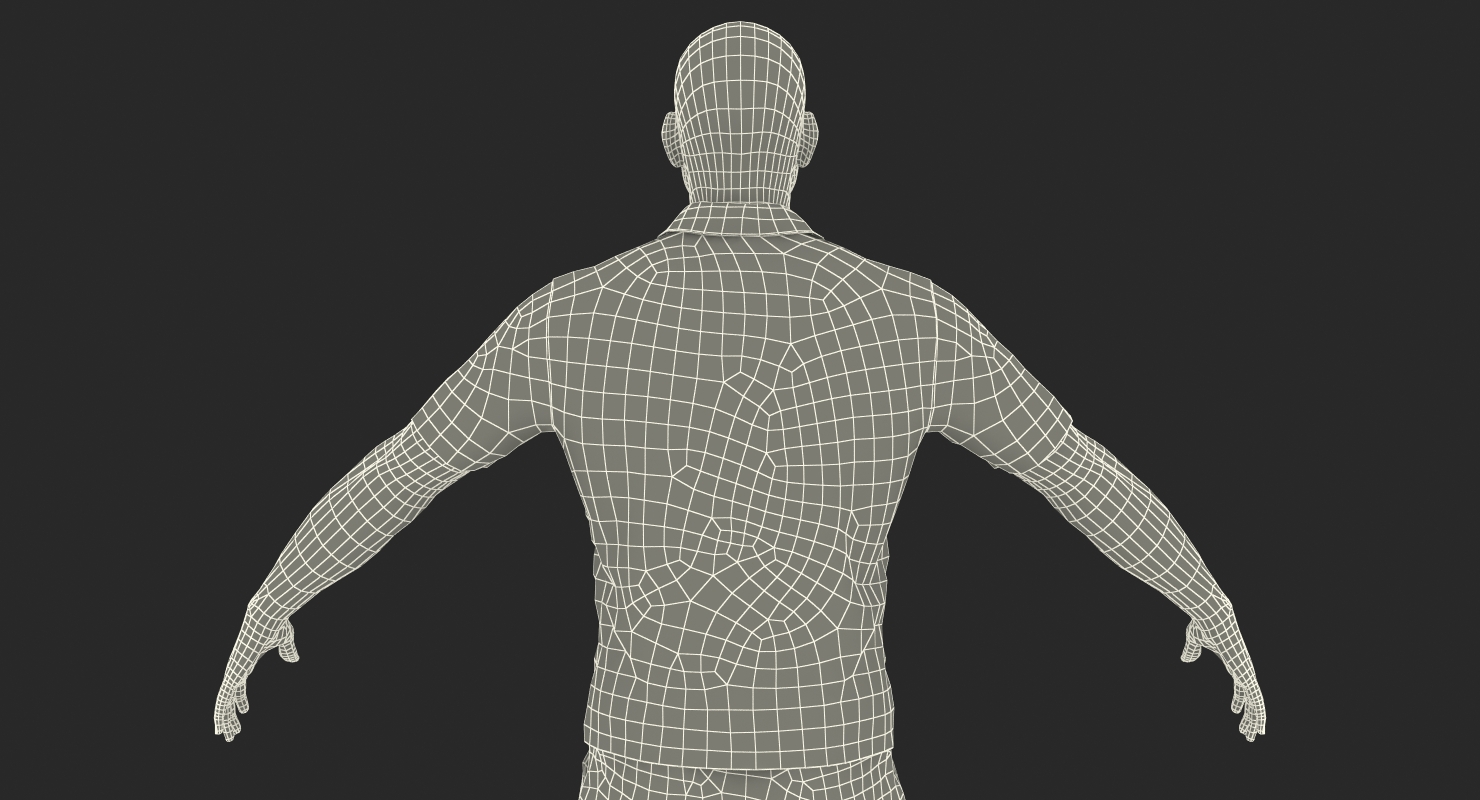3D model Man Casual Style with Fur
