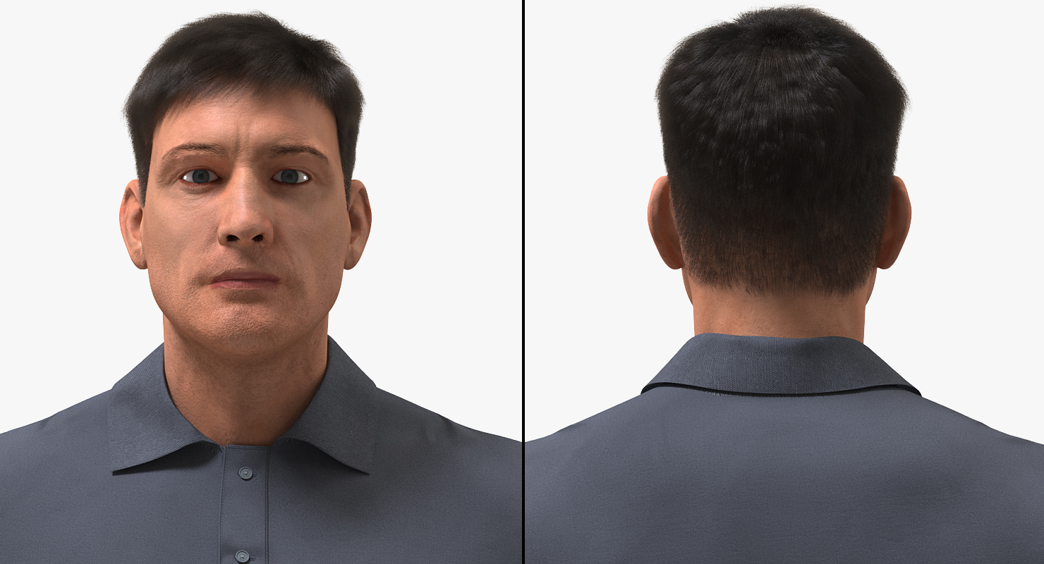 3D model Man Casual Style with Fur