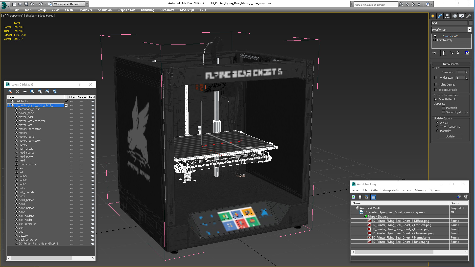 3D model 3D Printer Flying Bear Ghost 5