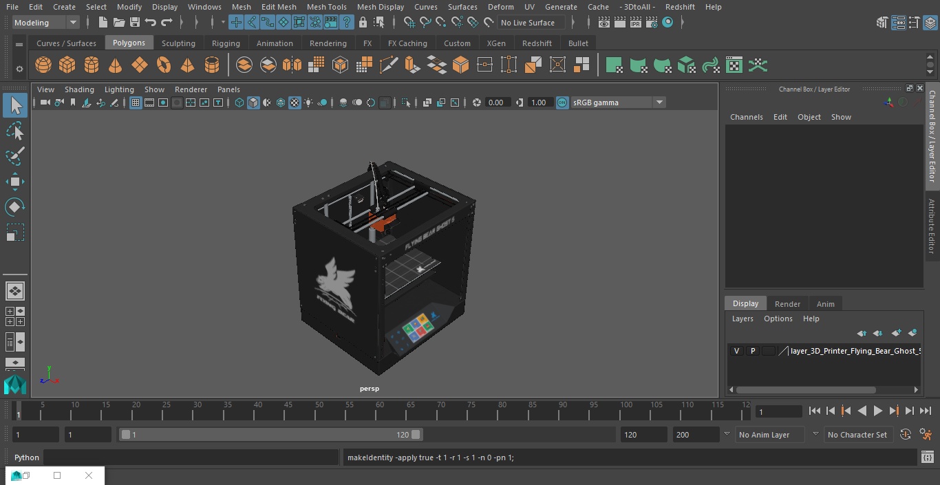 3D model 3D Printer Flying Bear Ghost 5