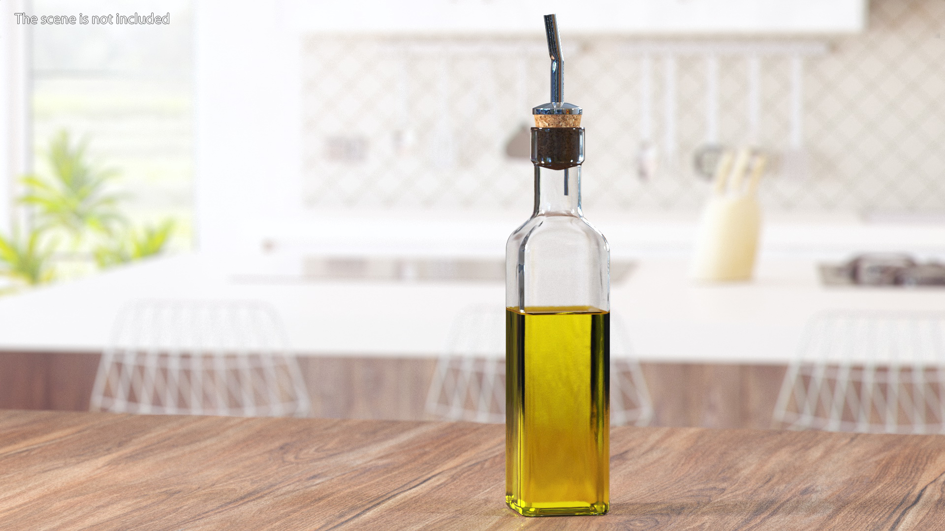 3D Square Olive Oil Bottle Dispenser model