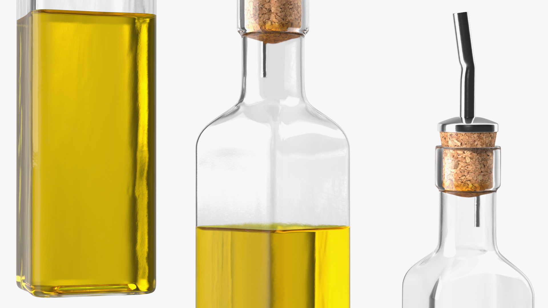 3D Square Olive Oil Bottle Dispenser model
