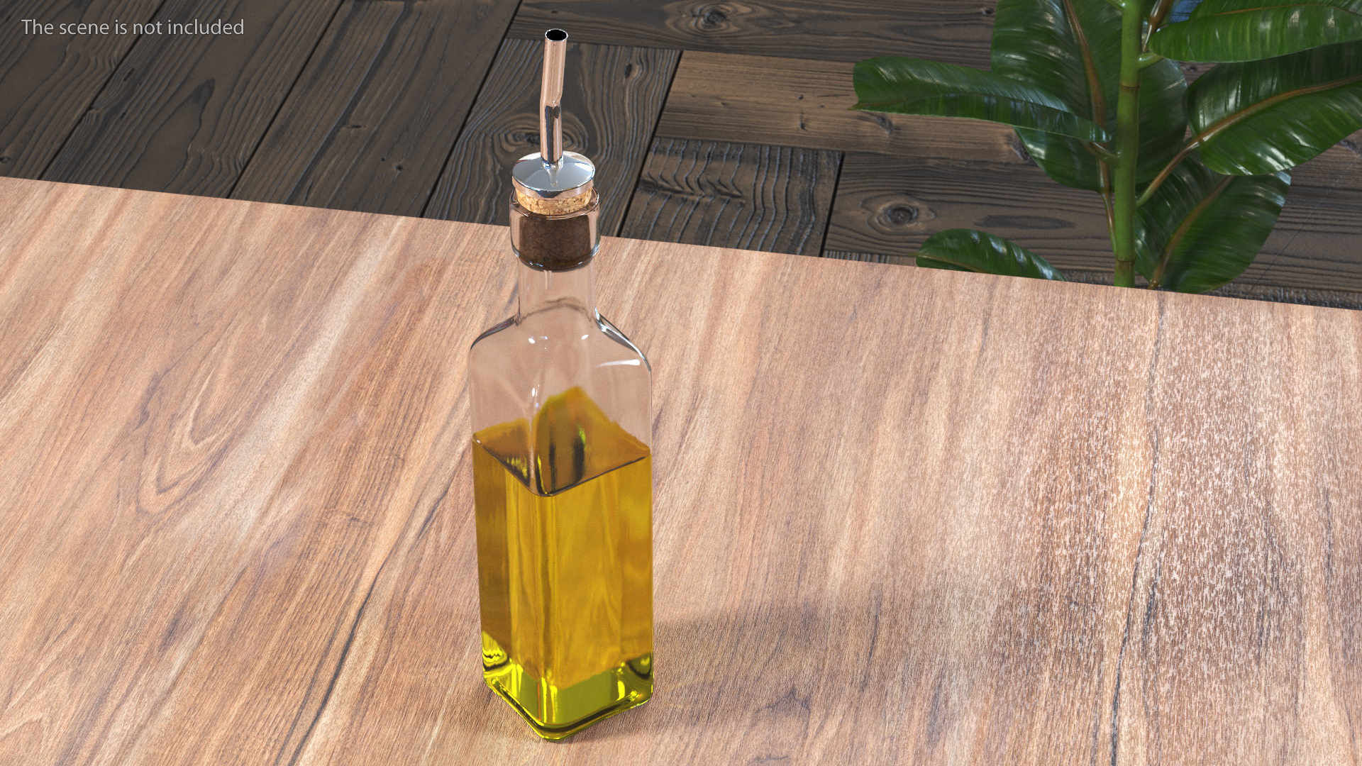 3D Square Olive Oil Bottle Dispenser model