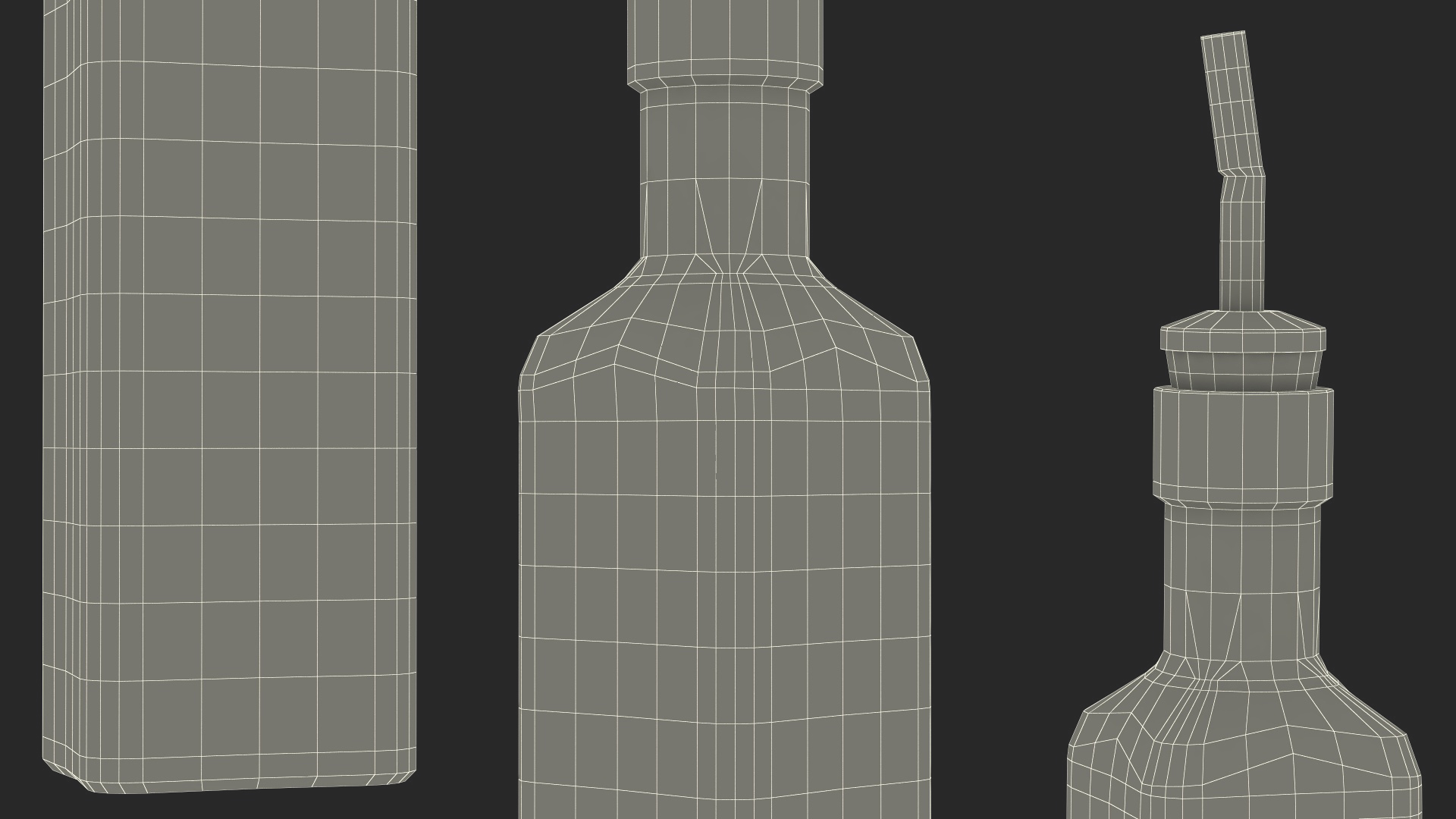 3D Square Olive Oil Bottle Dispenser model