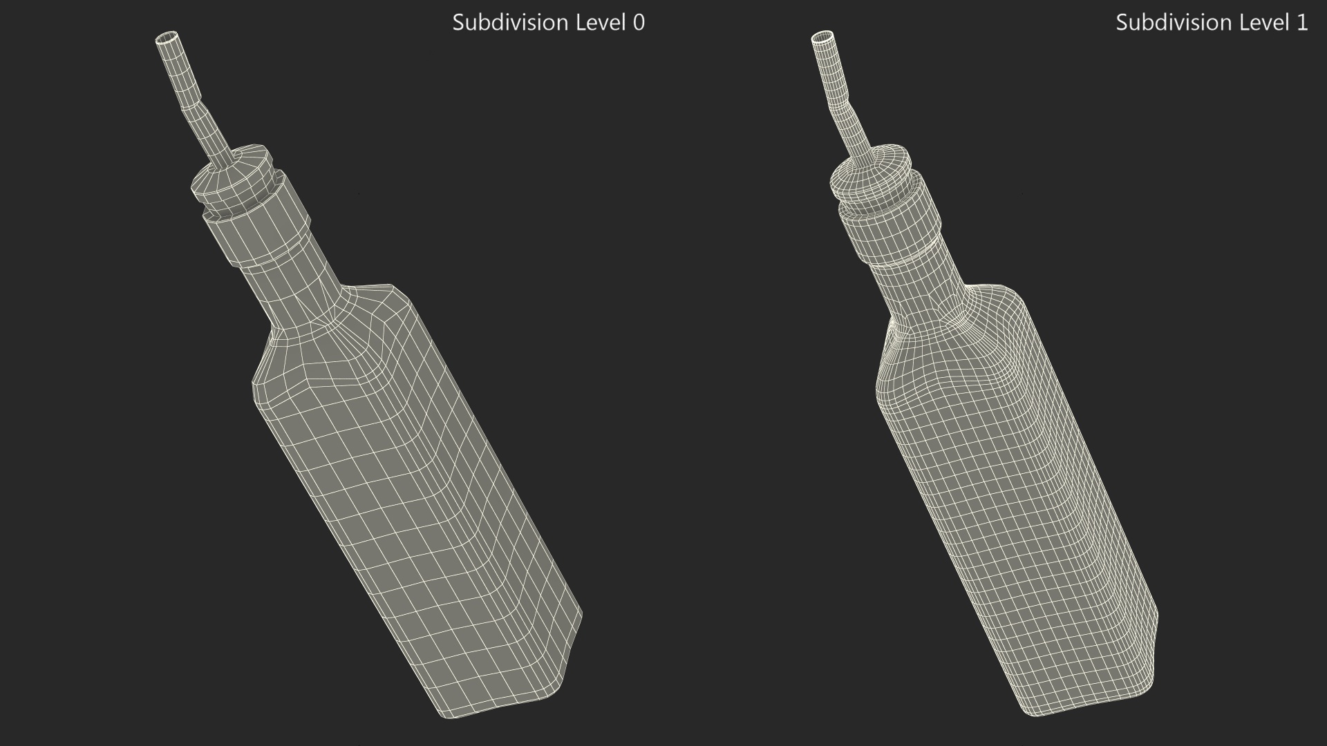 3D Square Olive Oil Bottle Dispenser model