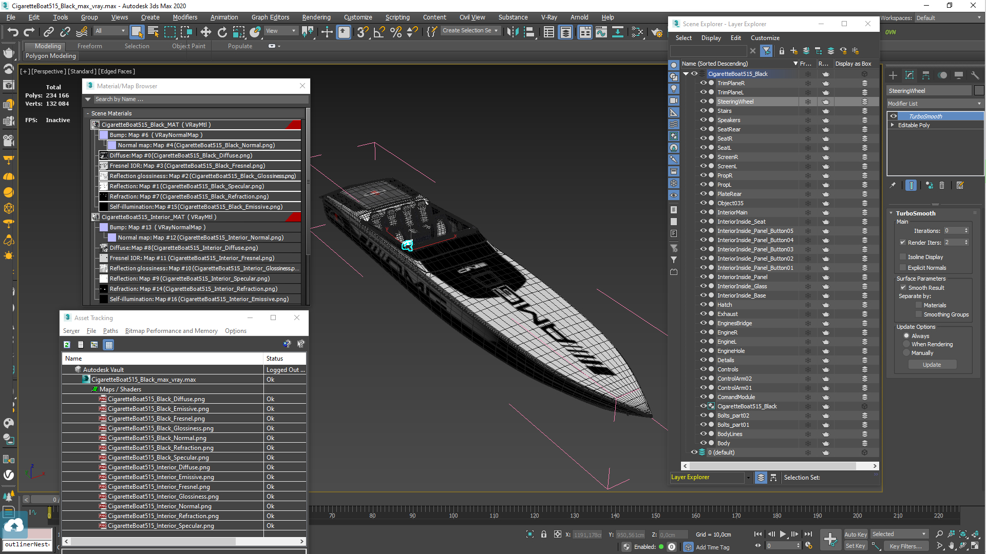 Cigaretteboat515 Black 3D