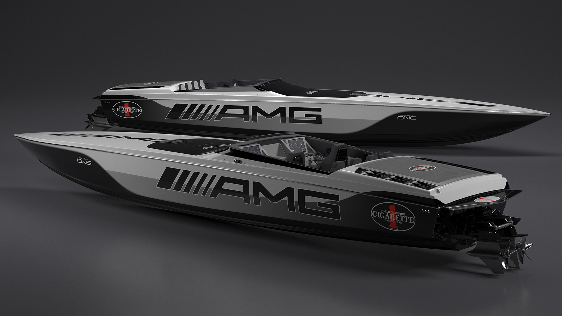Cigaretteboat515 Black 3D