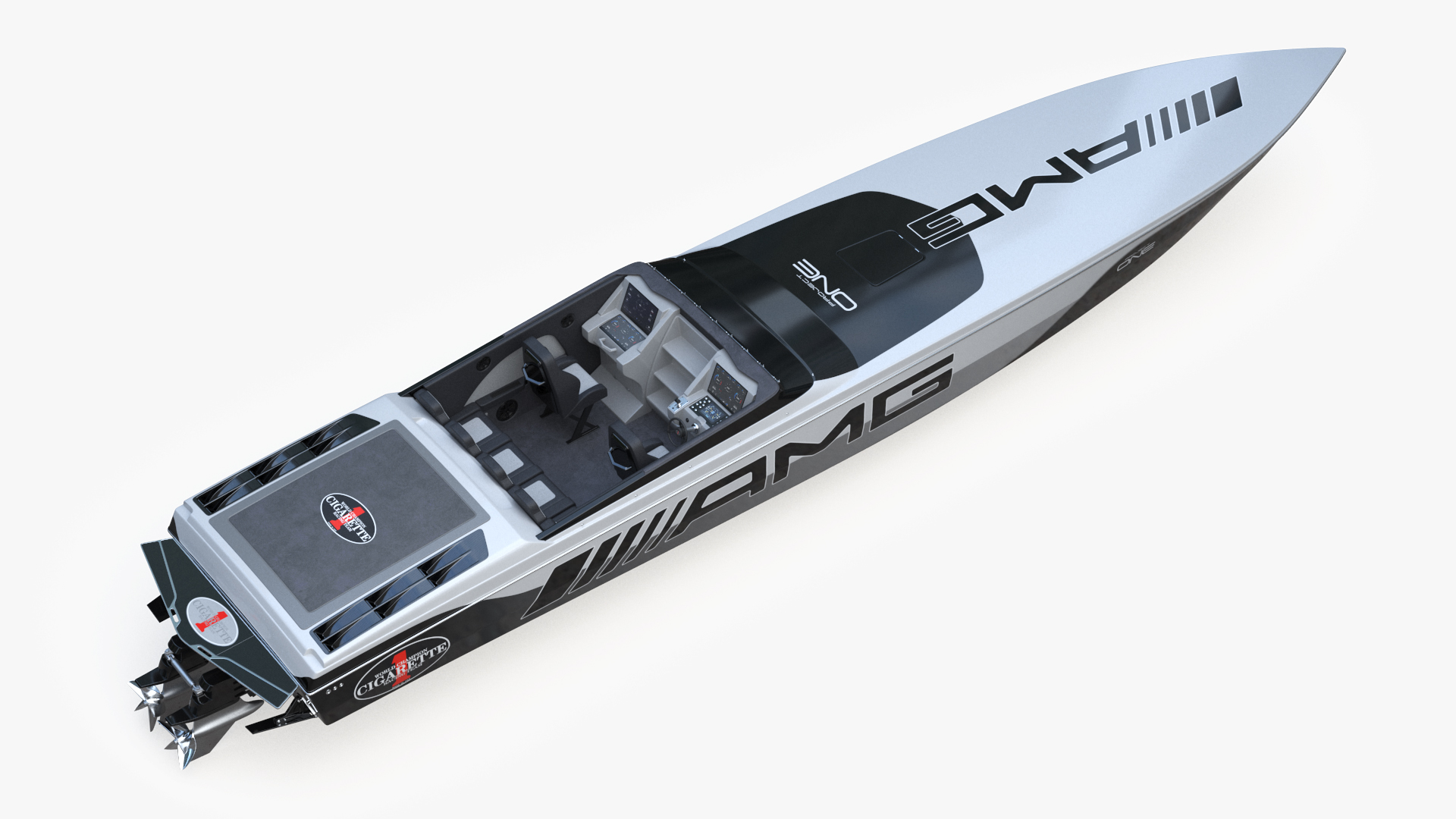 Cigaretteboat515 Black 3D