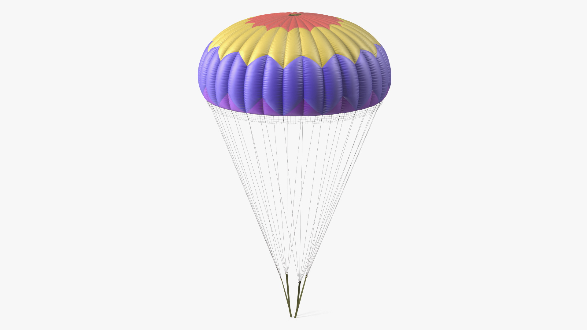 3D Round Color Parachute