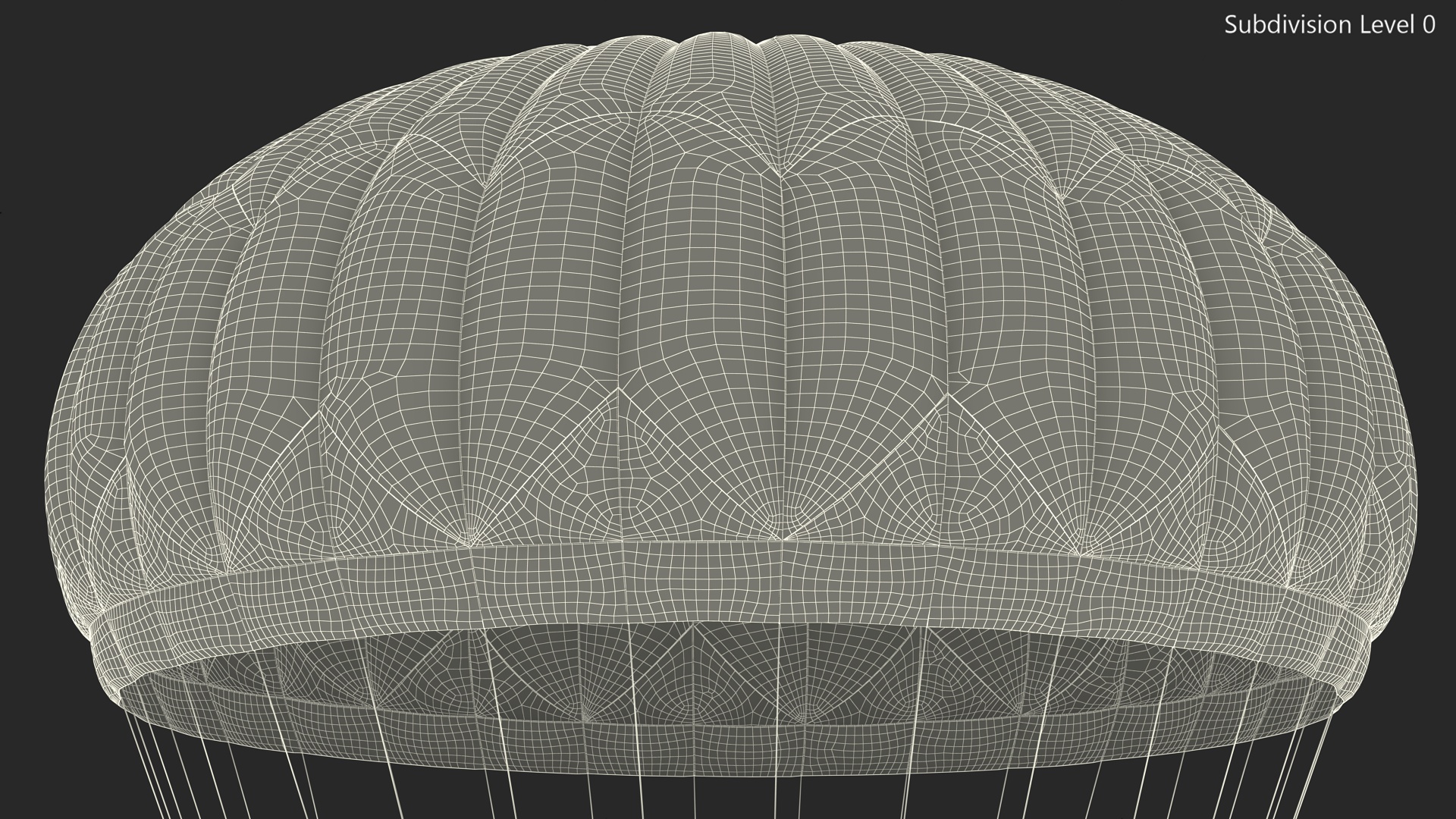 3D Round Color Parachute
