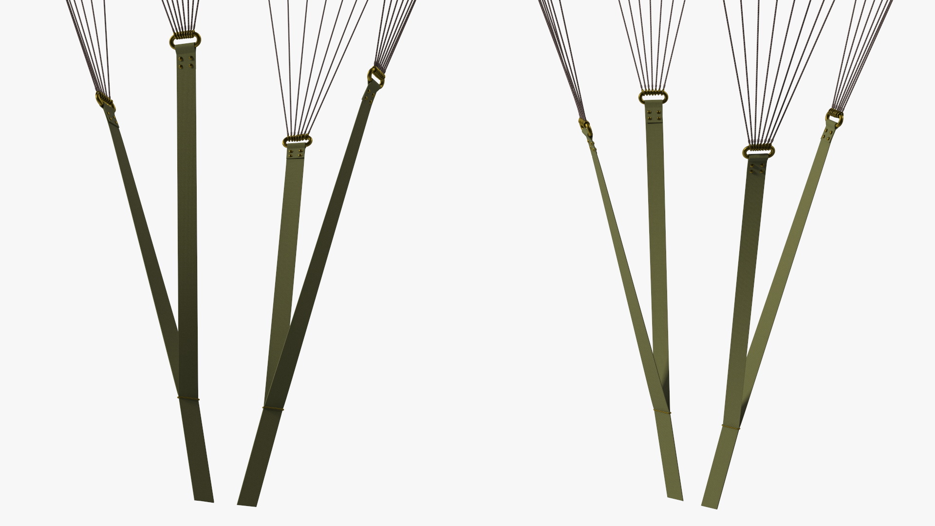 3D Round Color Parachute