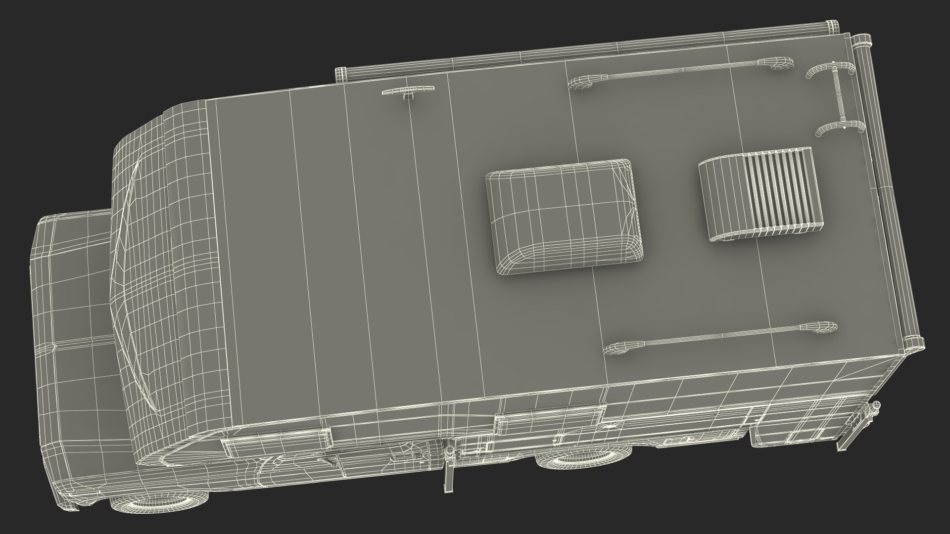Pickup Truck Camper 3D model