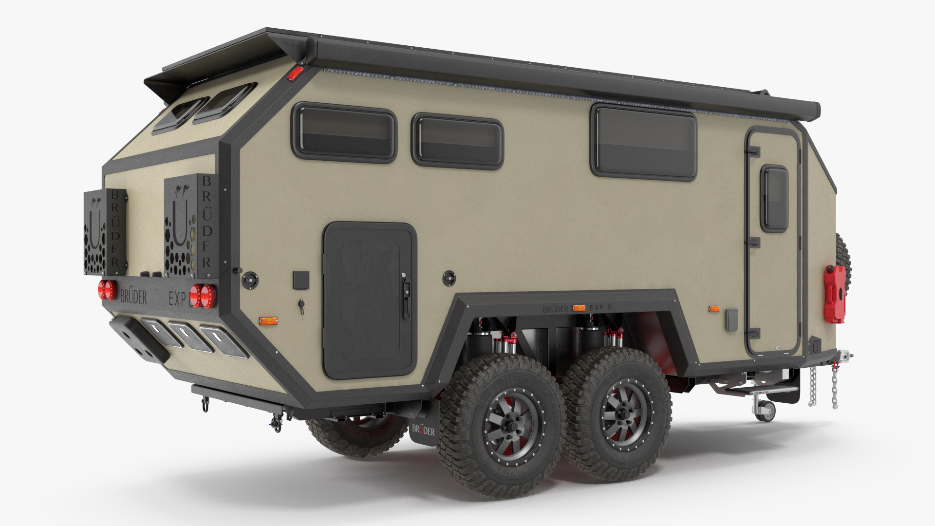 3D model Off Road Mobile Home Bruder EXP 8 Rigged