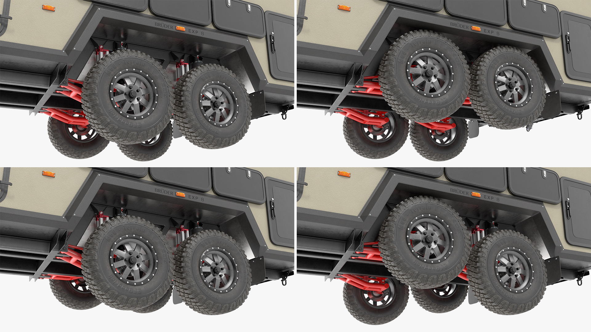 3D model Off Road Mobile Home Bruder EXP 8 Rigged