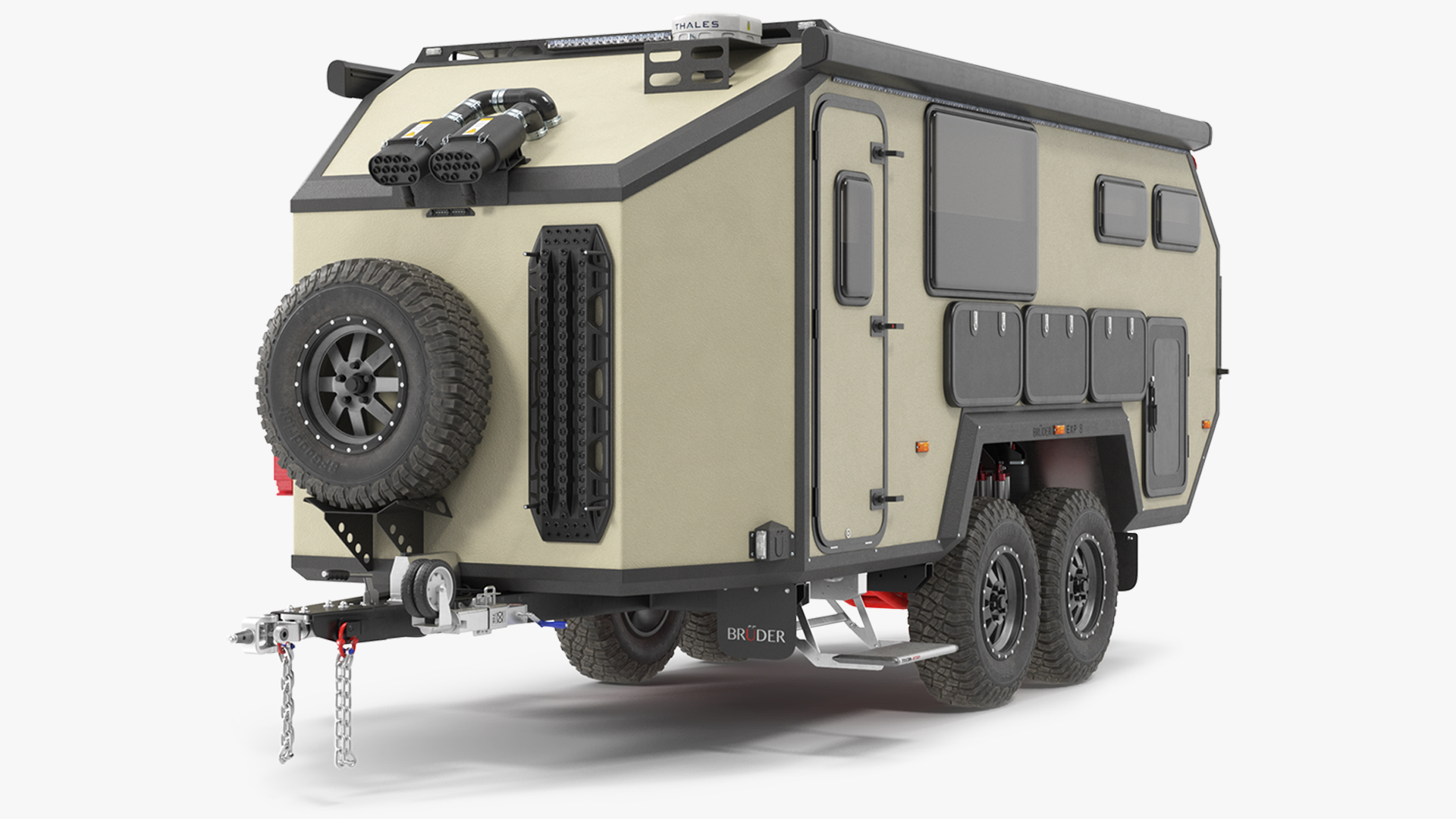 3D model Off Road Mobile Home Bruder EXP 8 Rigged