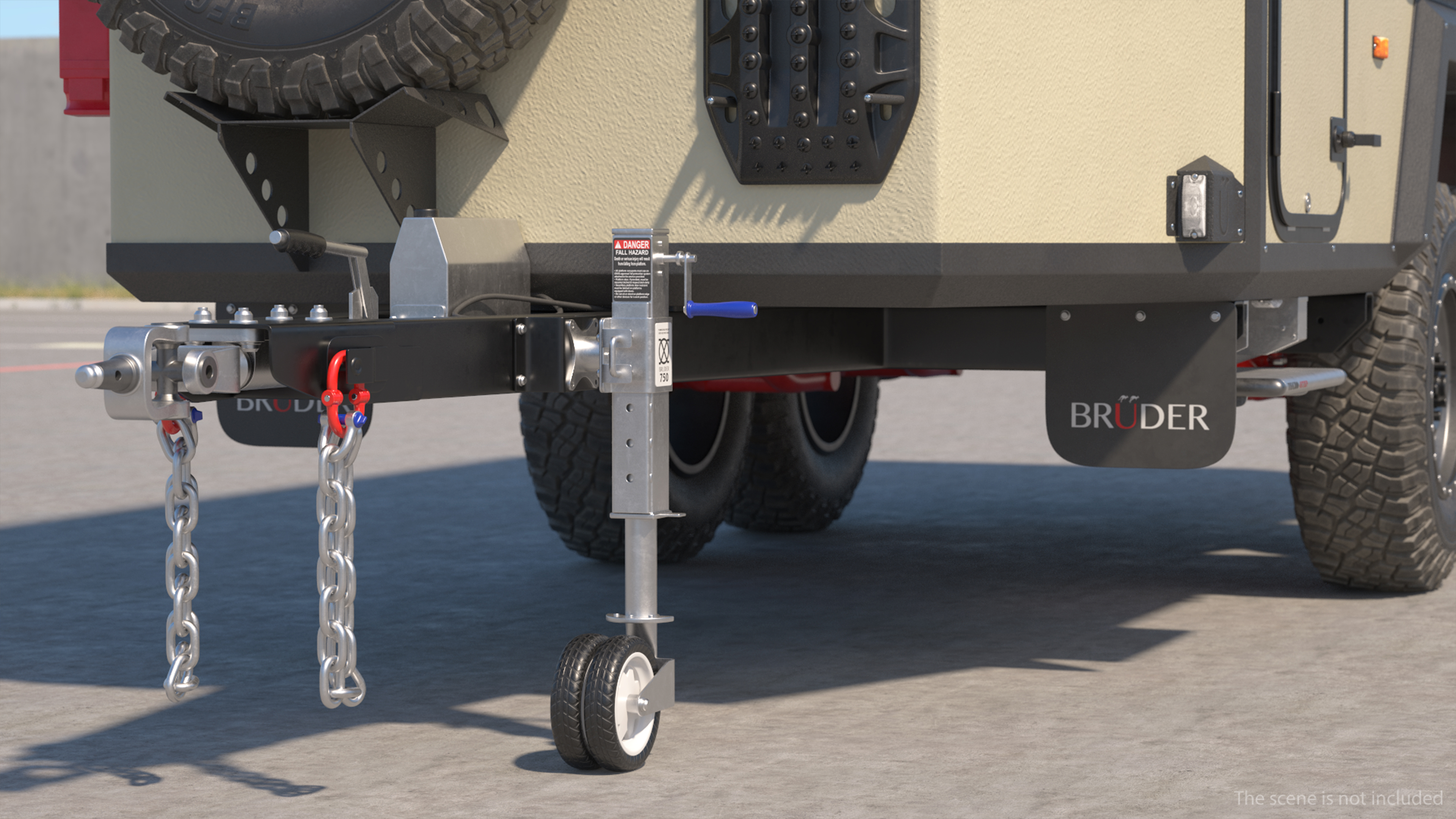 3D model Off Road Mobile Home Bruder EXP 8 Rigged