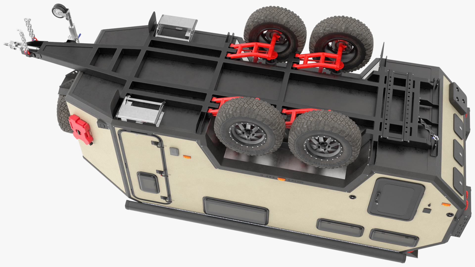 3D model Off Road Mobile Home Bruder EXP 8 Rigged