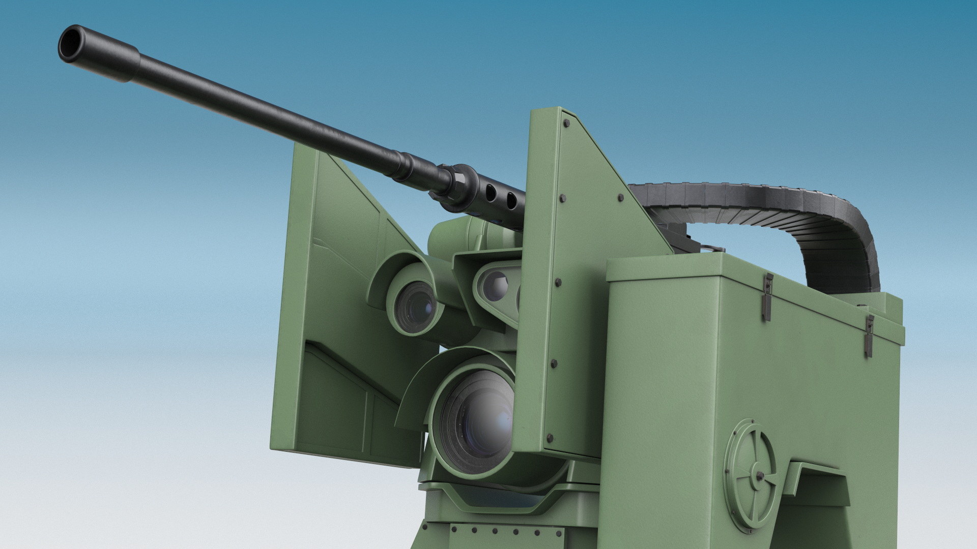 Military Weapon Module with Machine Gun - view 4