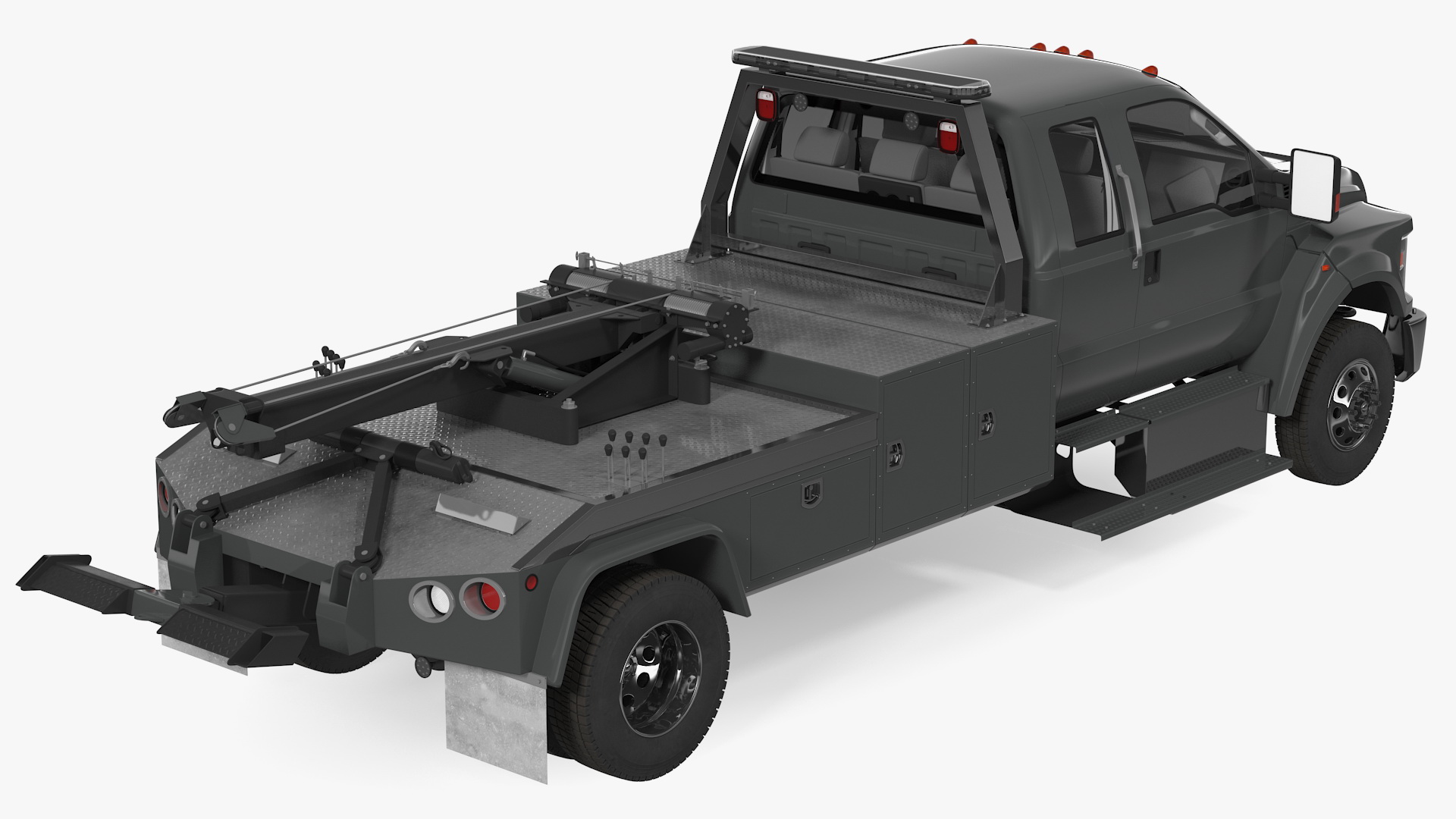 Heavy Duty Tow Truck Rigged 3D