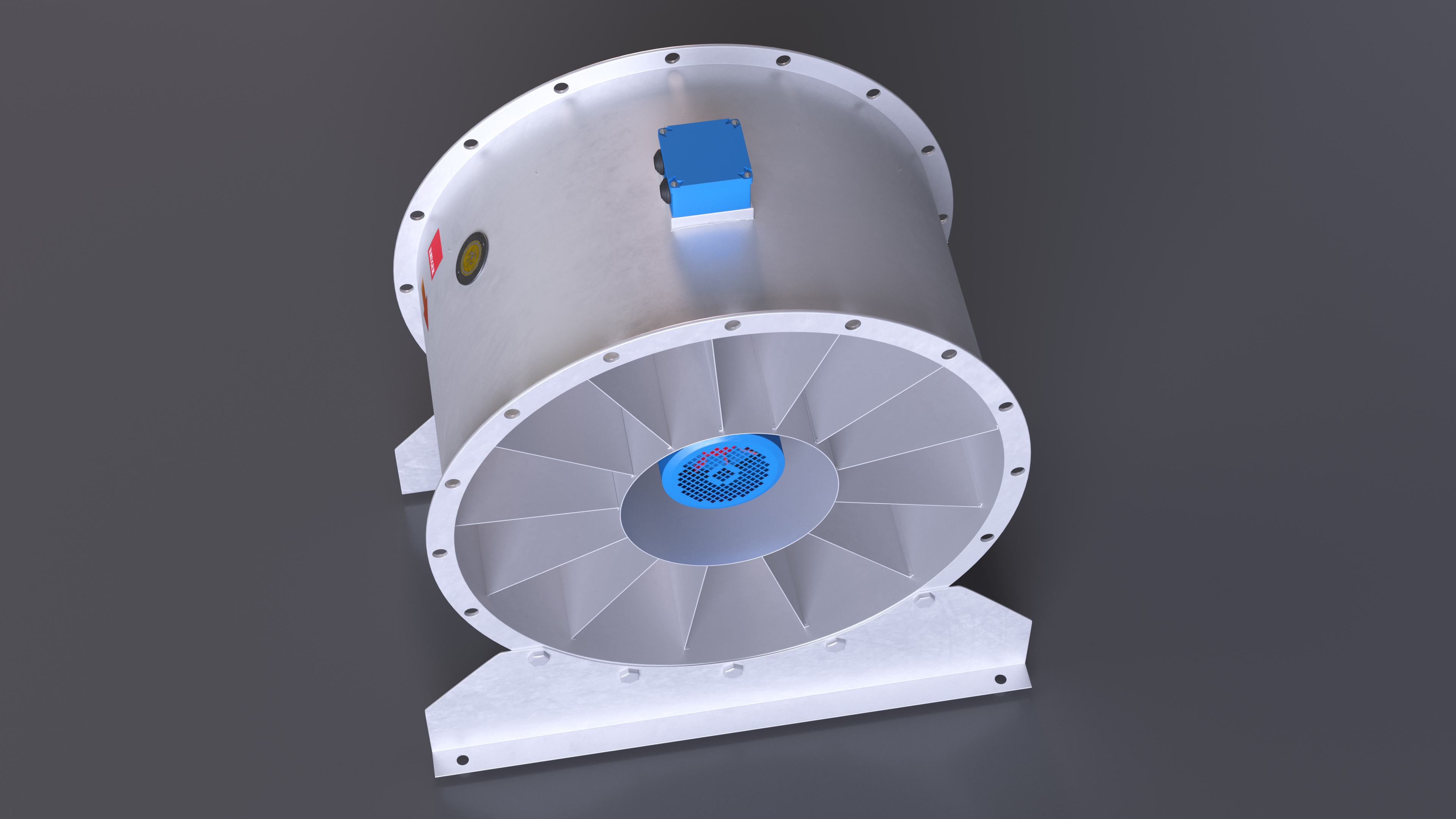 3D model Industrial Axial Fan