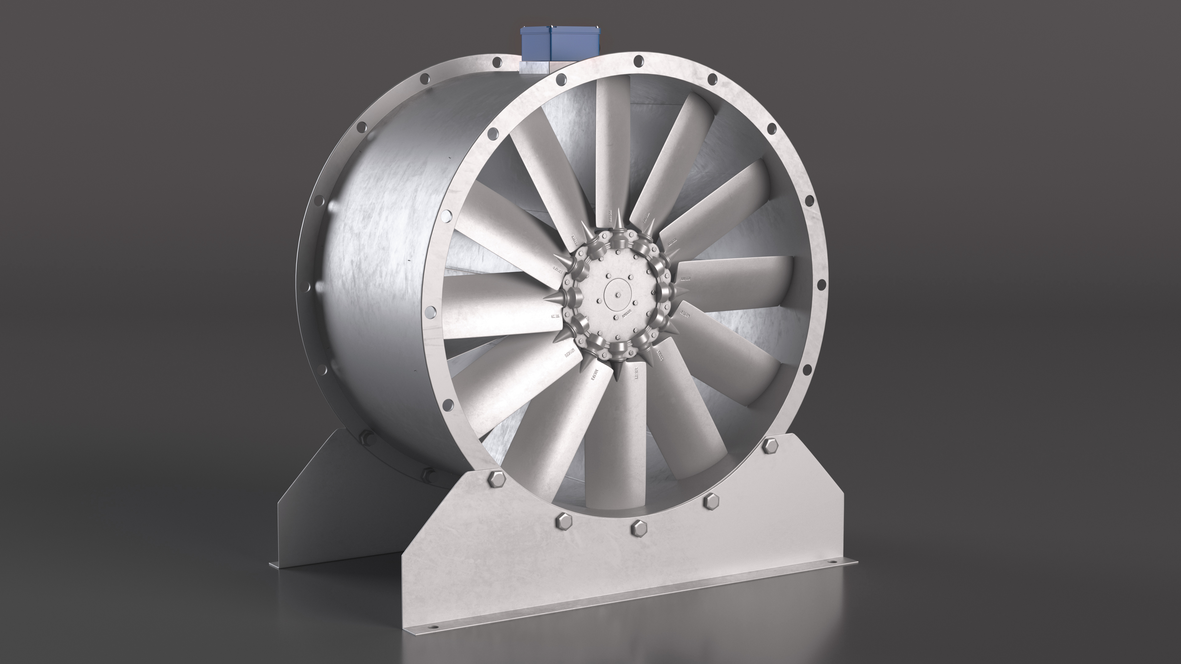 3D model Industrial Axial Fan