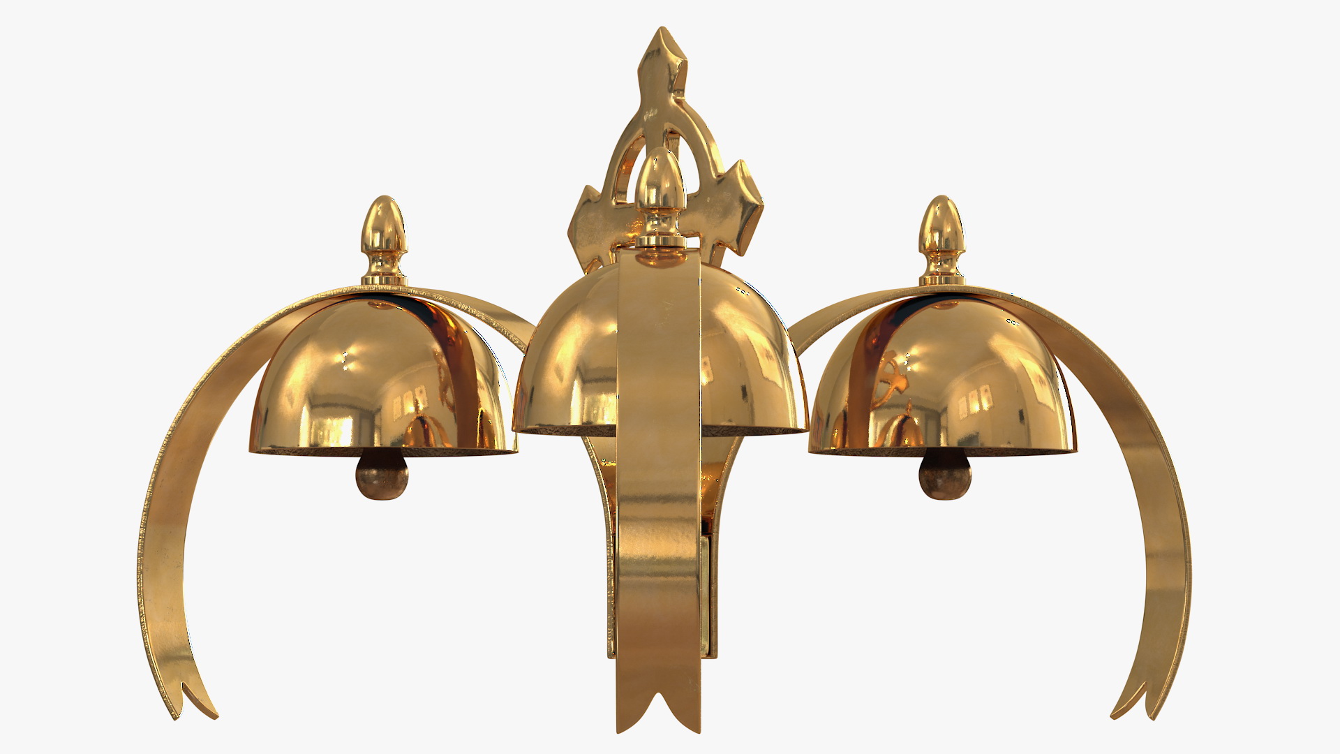 3D Golden Liturgical Bell 3 Sounds