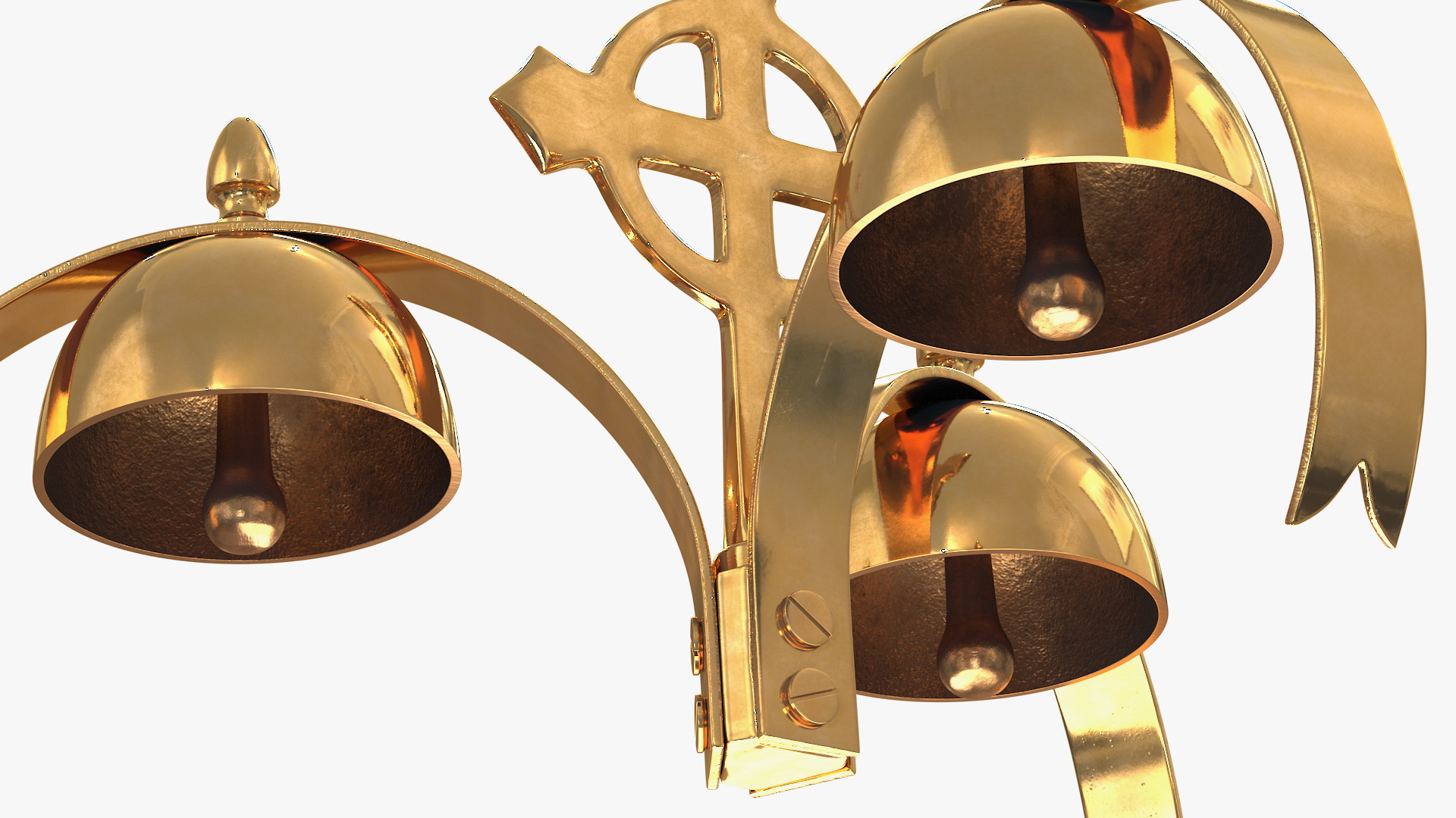 3D Golden Liturgical Bell 3 Sounds