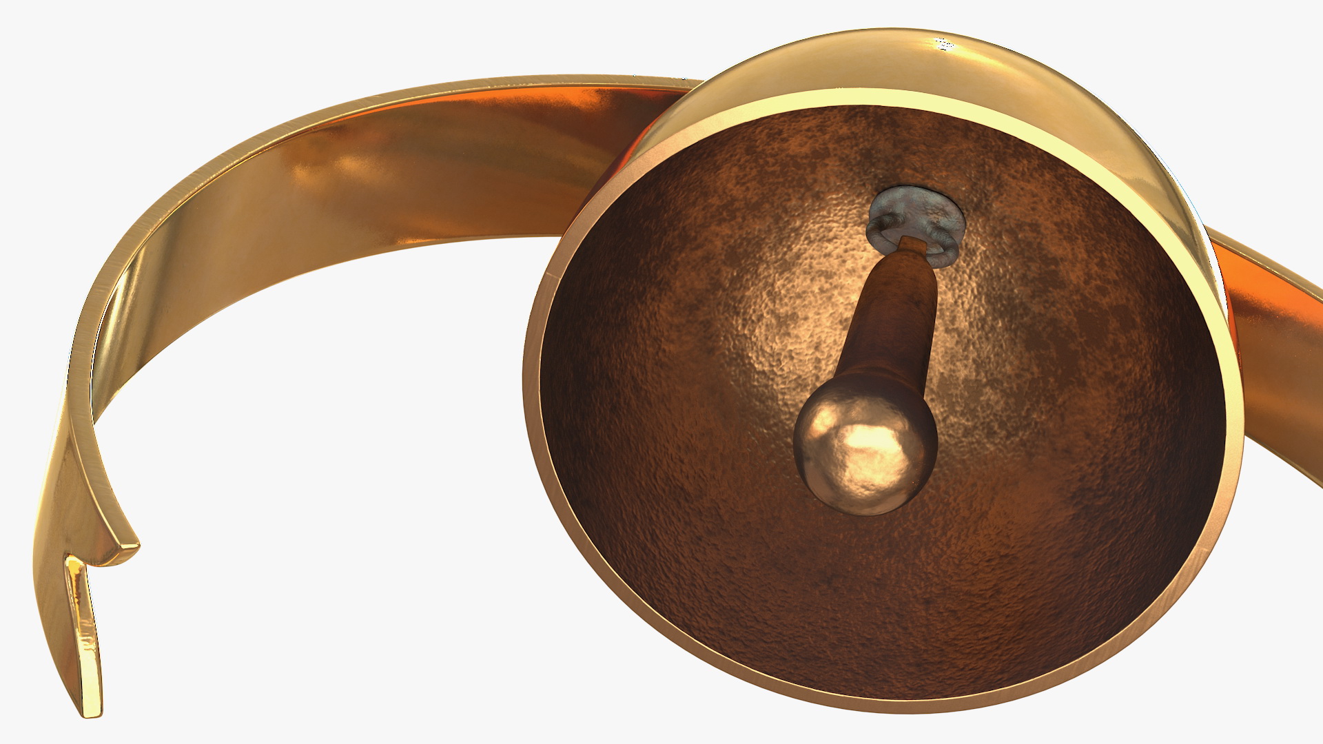 3D Golden Liturgical Bell 3 Sounds